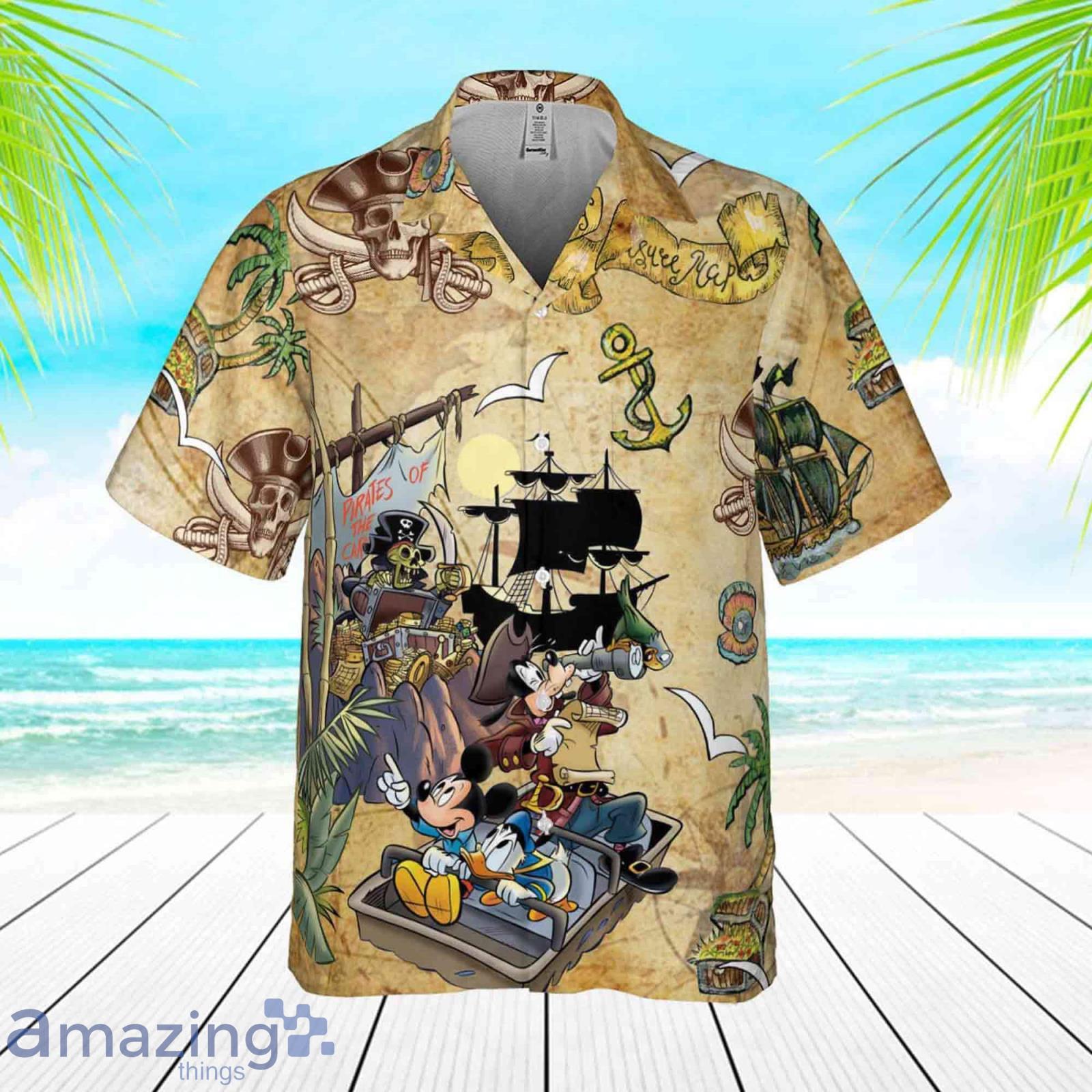 Retro Pirates Of The Caribbean Shirt - Mickey And Friends Edition