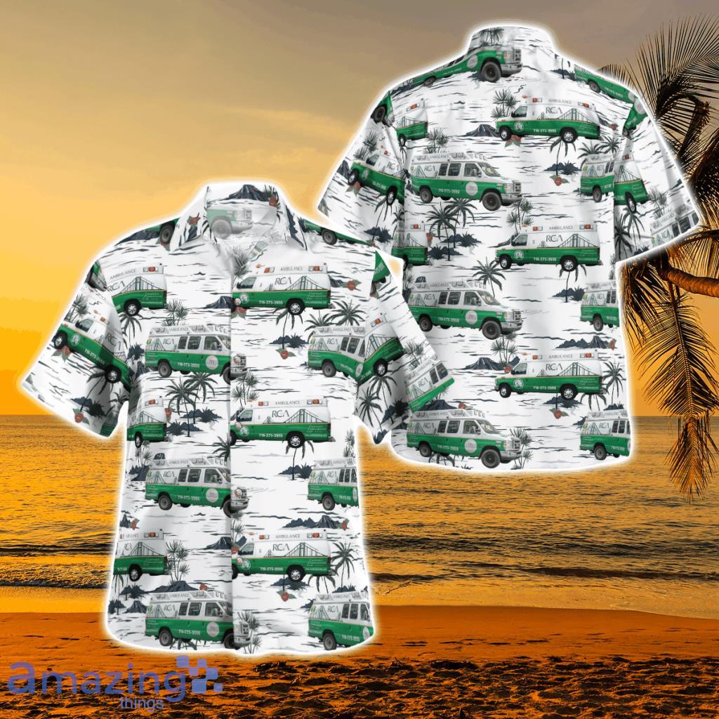 Richmond County Ambulance, Staten Island New York Hawaiian Shirt - Richmond County Ambulance, Staten Island New York Hawaiian Shirt