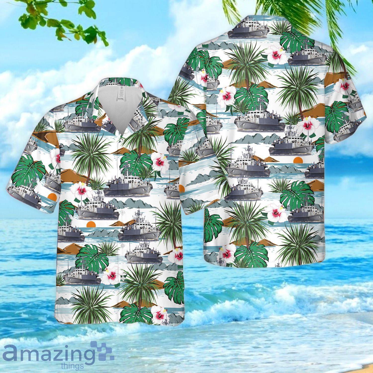 RN Sandown-class minehunter Hawaiian Shirt And Shorts Summer Gift Product Photo 1
