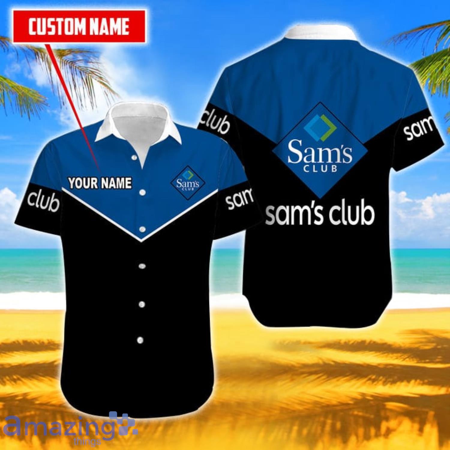Sam’s Club Short Sleeve Custom Name Hawaiian Shirt For Men And Women Product Photo 1