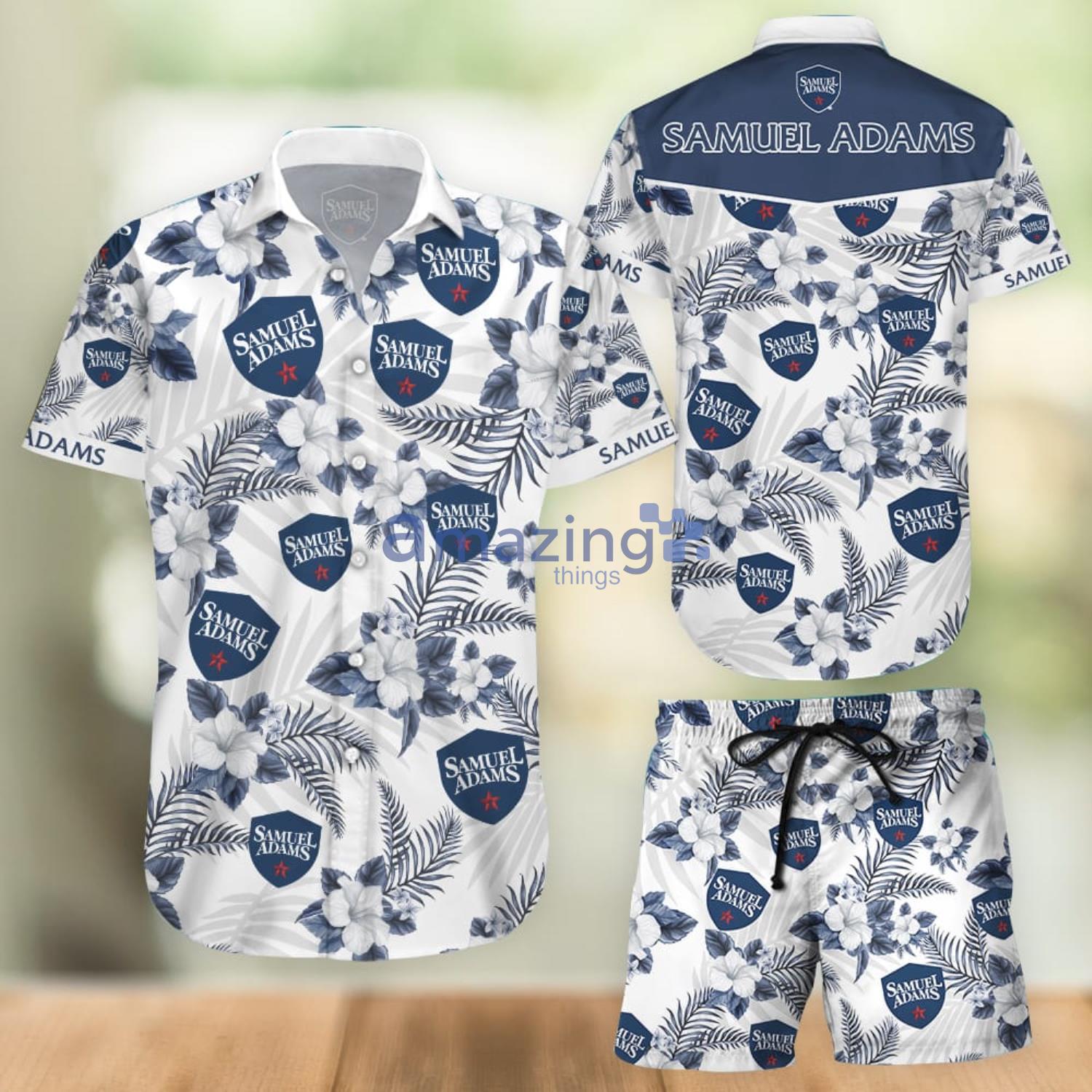 Samuel Adams Aloha Combo Hawaiian Shirt And Shorts Gift For Summer Vacation Product Photo 1