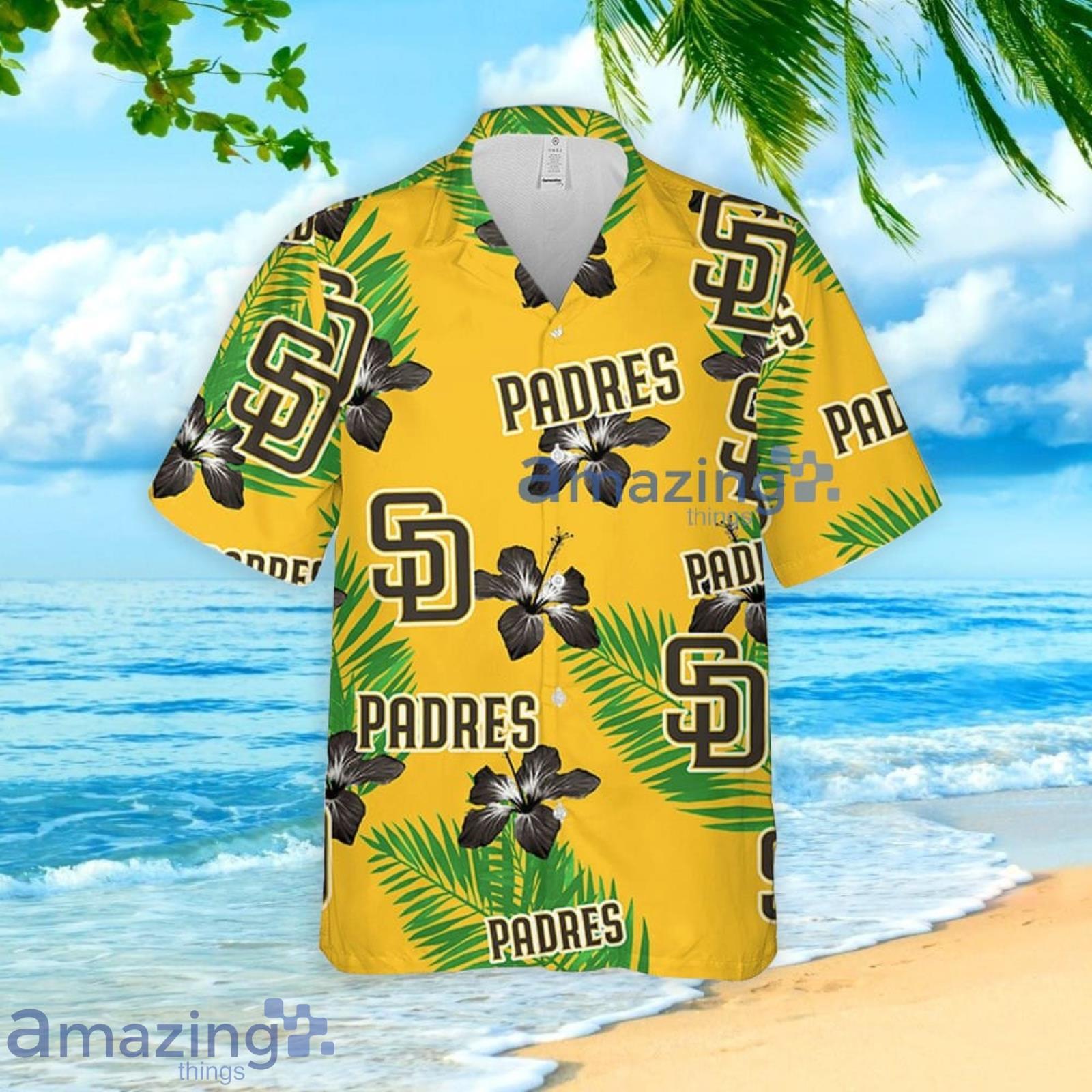 San Diego Padres Tropical Flower Pattern Hawaiian Shirt And Shorts Summer  Gift For Padres Baeball Jersey