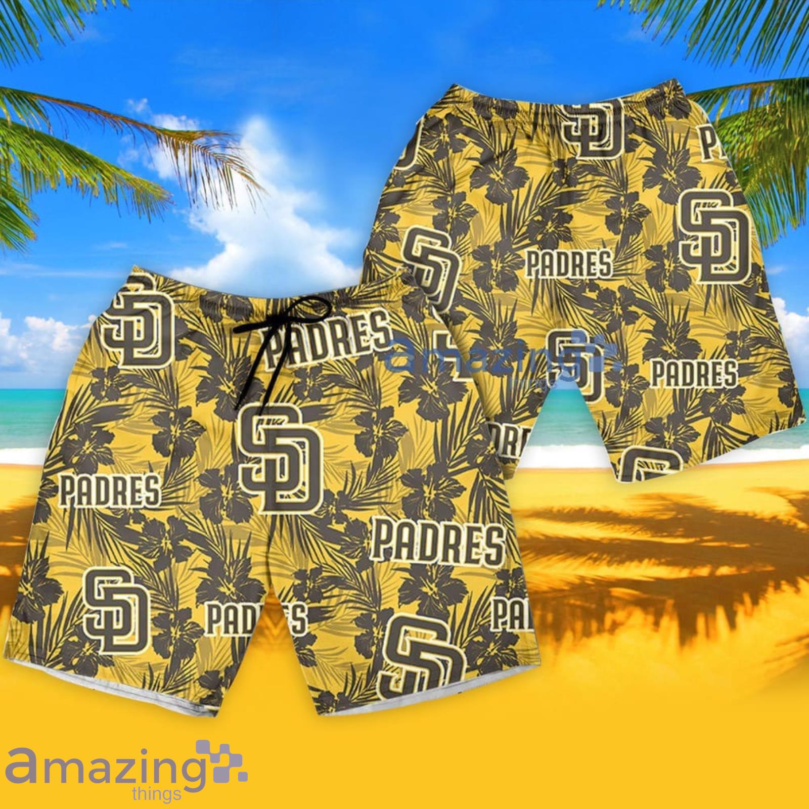 San Diego Padres Floral Pattern Hawaiian Shirt And Shorts Summer Gift For  Padres Baeball Jersey