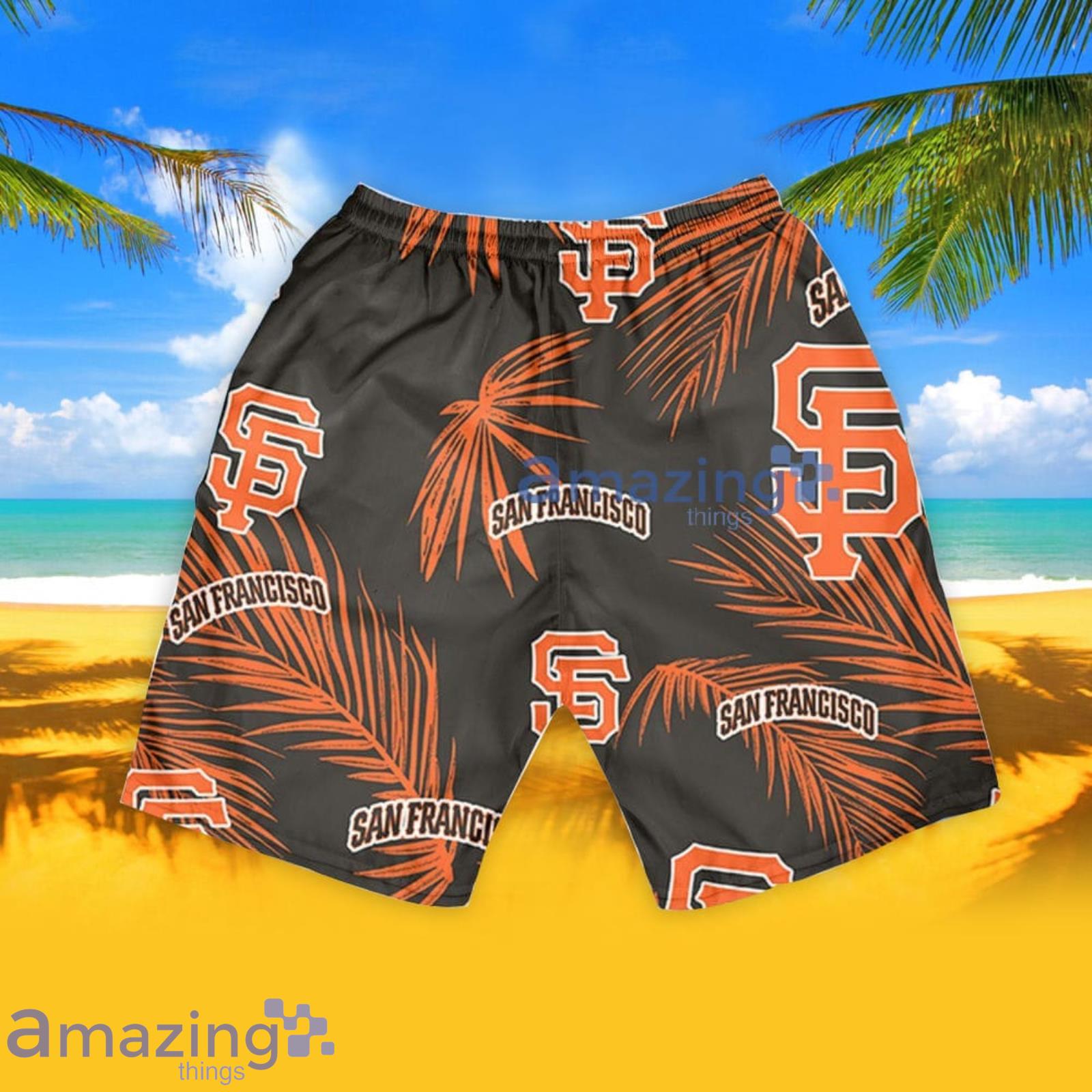 San Francisco Giants Palm Leaves Pattern Tropical Hawaiian Shirt