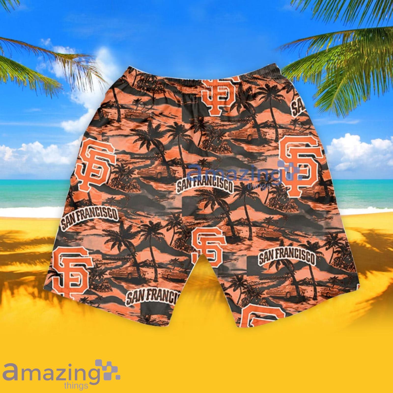 San Francisco Giants Hawaiian Shirt And Shorts Summer Beach Lover