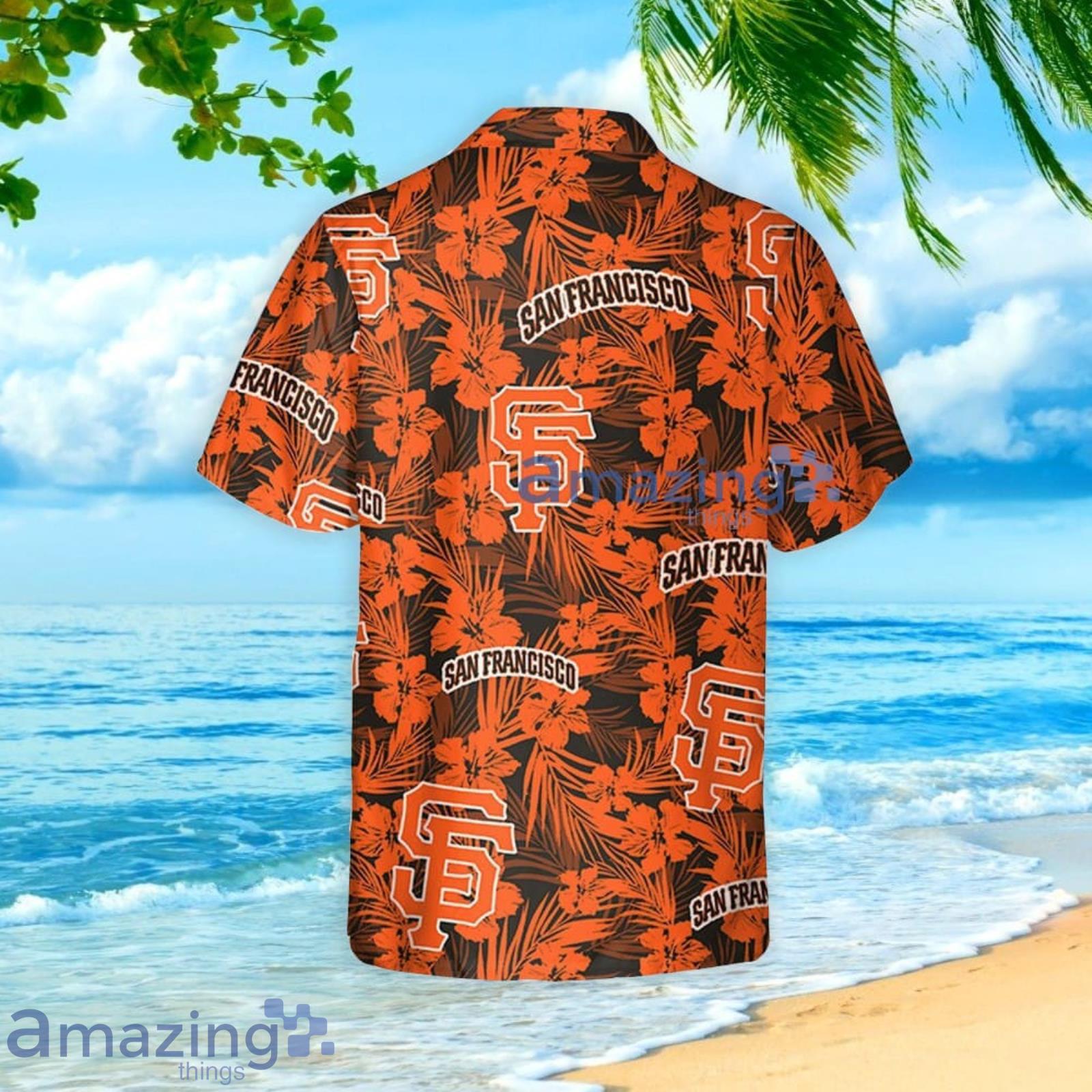 San Francisco Giants Hawaiian Shirt Tropical Flower For Fans