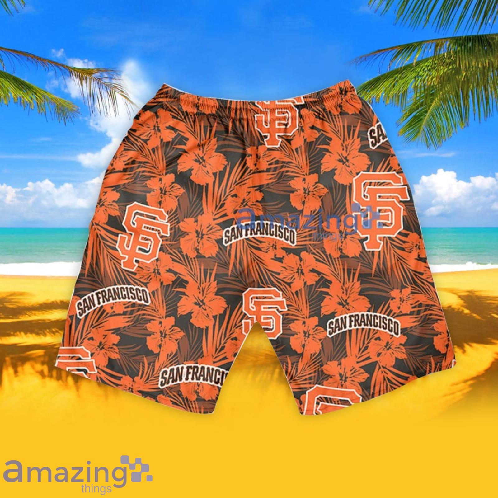 San Francisco Giants Hawaiian Shirt Tropical flower gift for fans