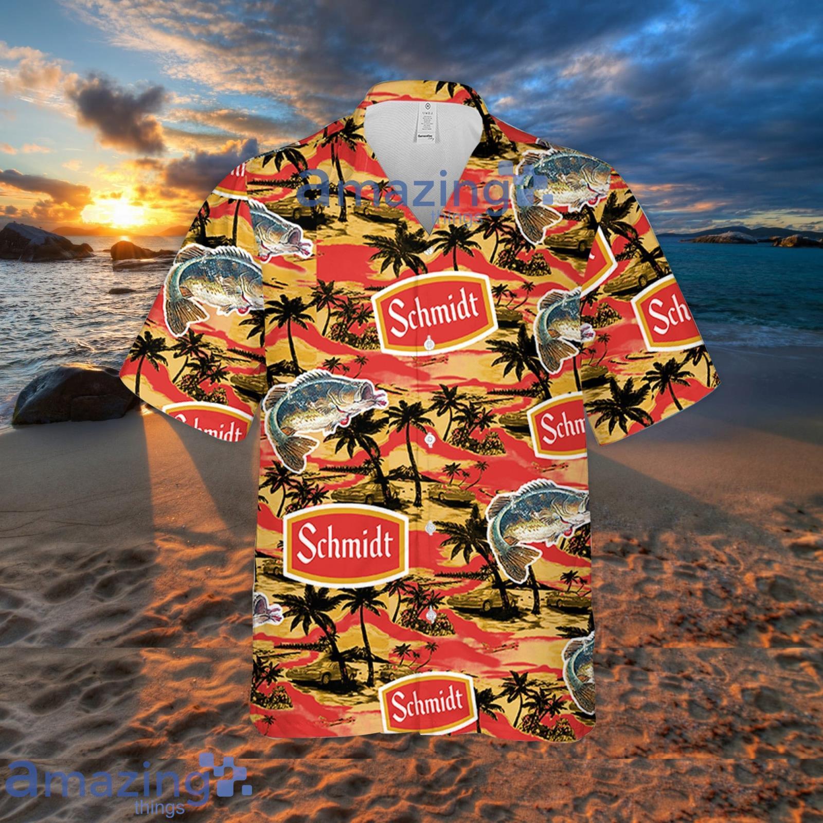 Milwaukee Brewers Vintage Sea Island Pattern Hawaiian Shirt And