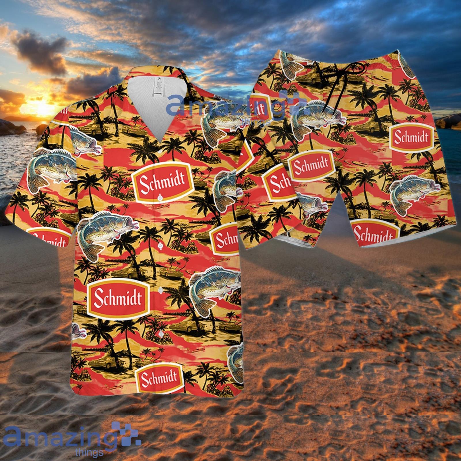 Schmidt Sea Island Pattern Hawaiian Shirt Summer Gift For Beer Lover Product Photo 1 Schmidt Sea Island Pattern Hawaiian Shirt Summer Gift For Beer Lover Product Photo 1