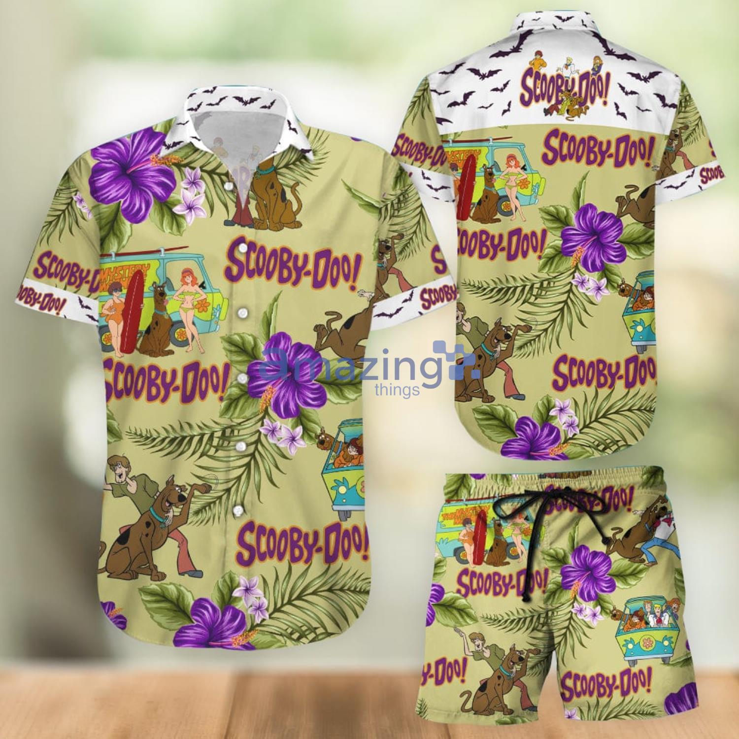 Scooby-Doo Aloha Combo Hawaiian Shirt And Shorts Gift For Summer Vacation Product Photo 1