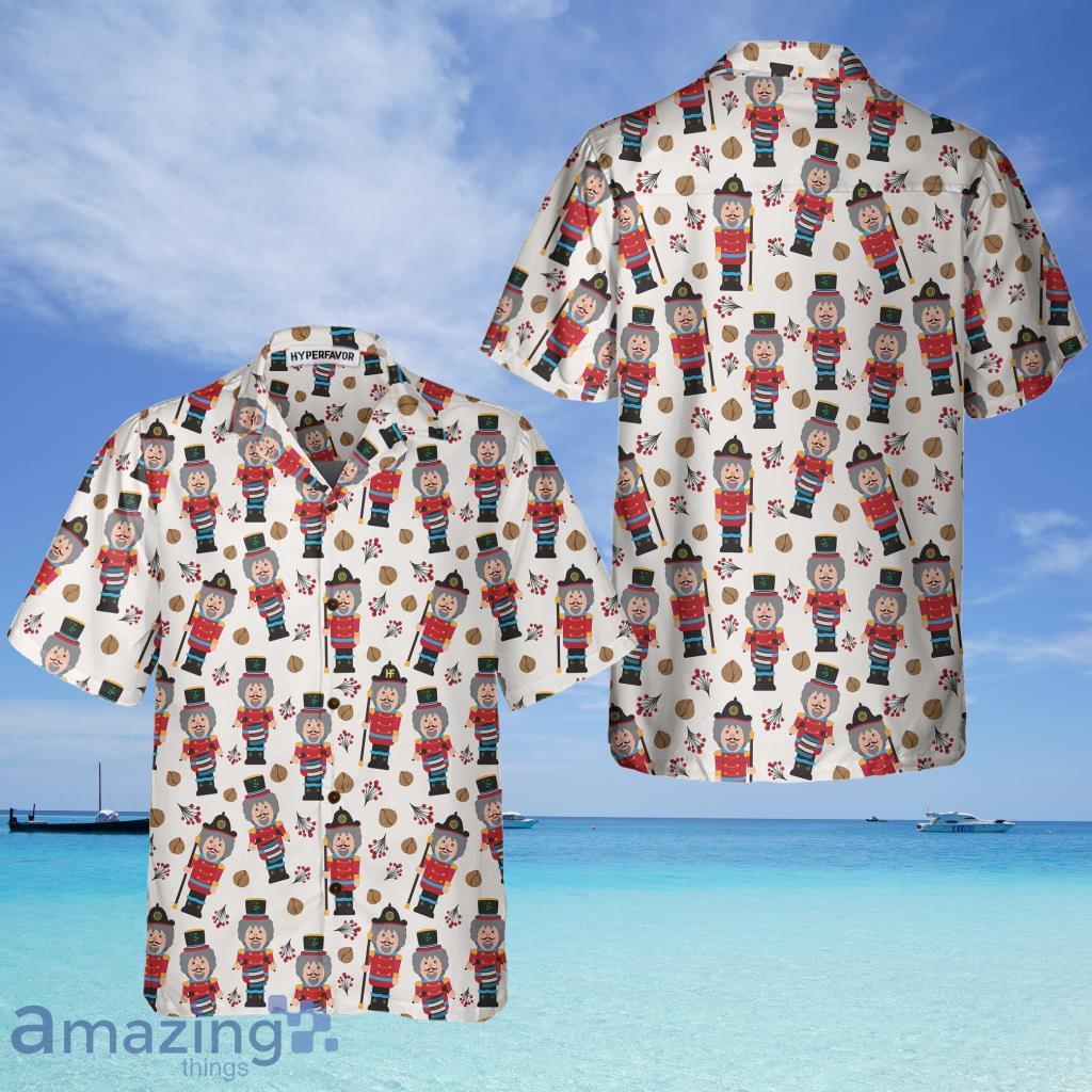 Seamless Christmas Pattern With Nutcracker Christmas Hawaiian Shirt - Seamless Christmas Pattern With Nutcracker Christmas Hawaiian Shirt