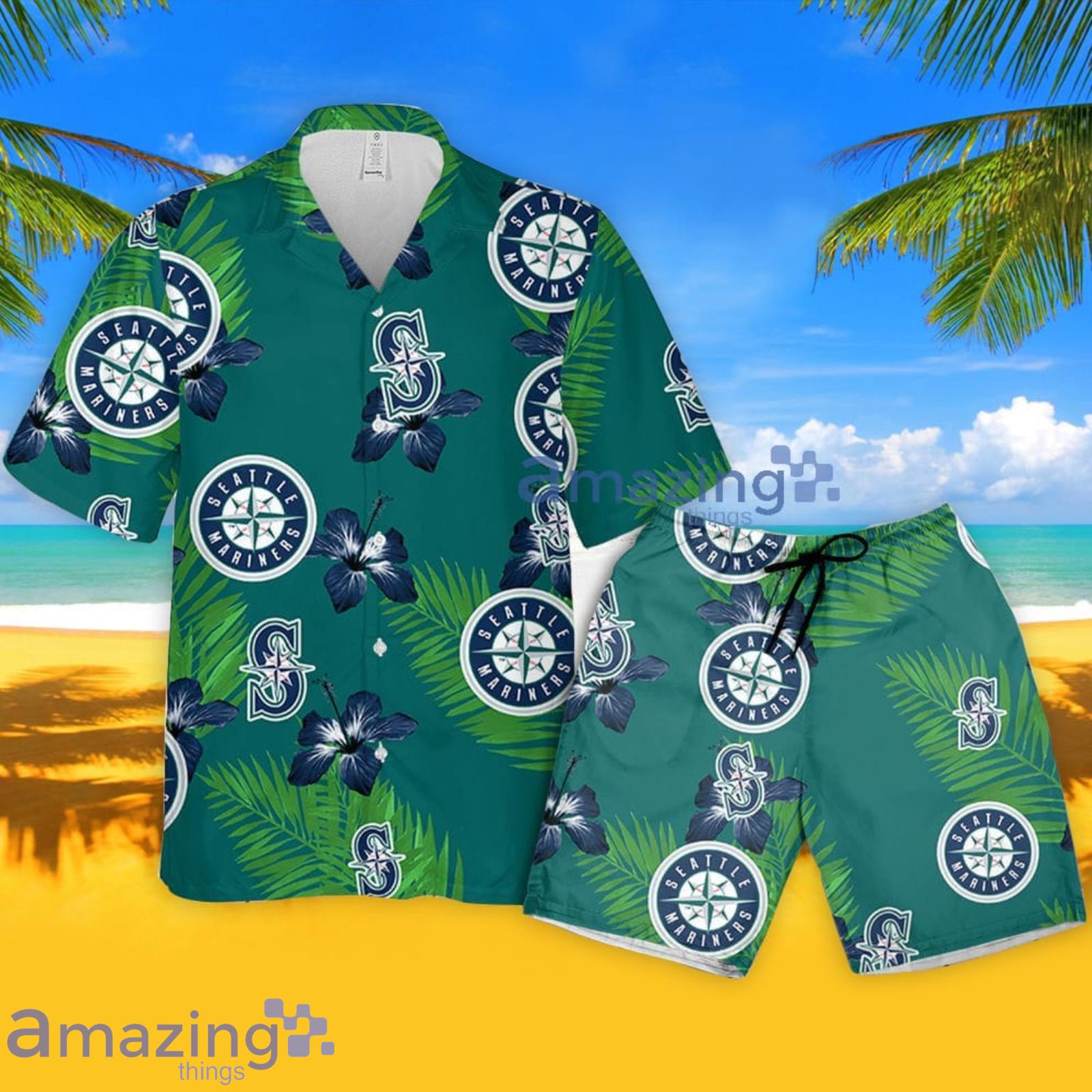 Seattle Mariners Hawaii Summer Hawaiian Shirt And Short - Freedomdesign