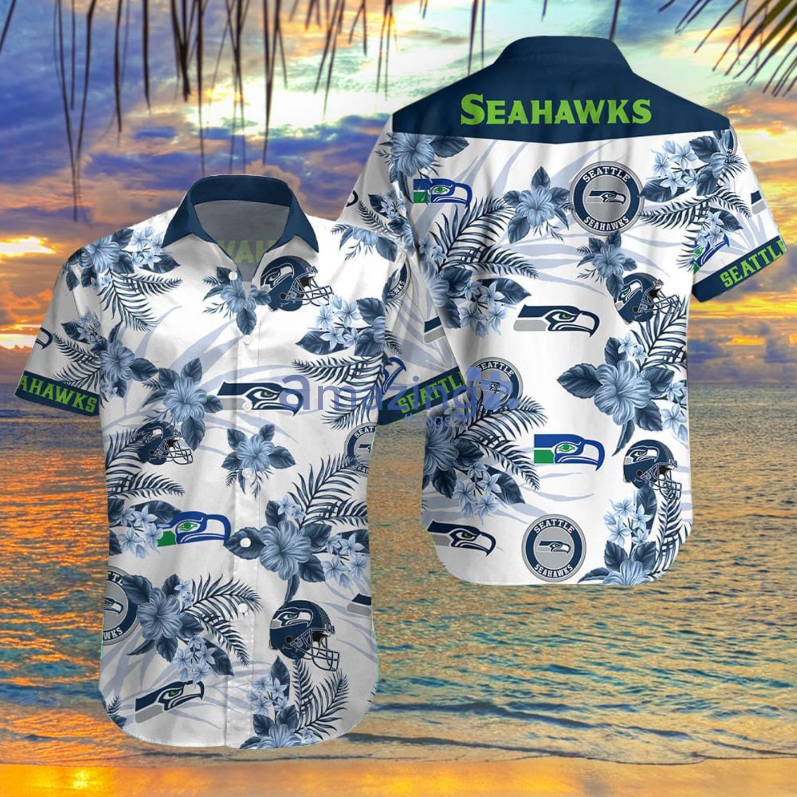 Seattle seahawks Aloha Hawaiian Shirt Summer Gift