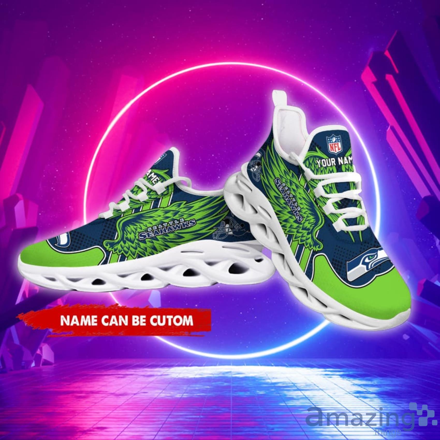 Seattle Seahawks NFL Cool Max Soul Shoes Custom Name Sneakers For Men And  Women