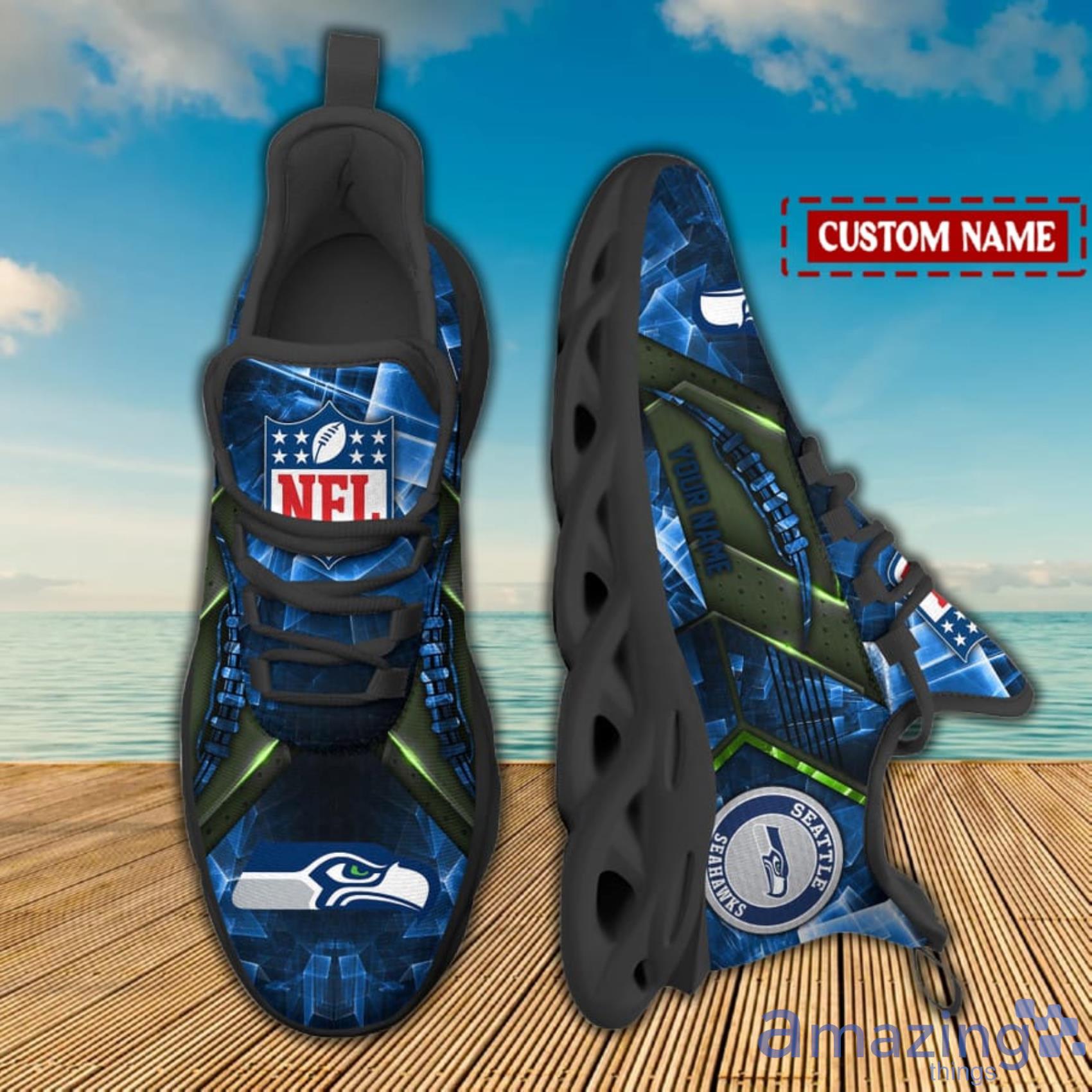 Seattle Seahawks Custom Name Max Soul Shoes Best Gift For Men And Women