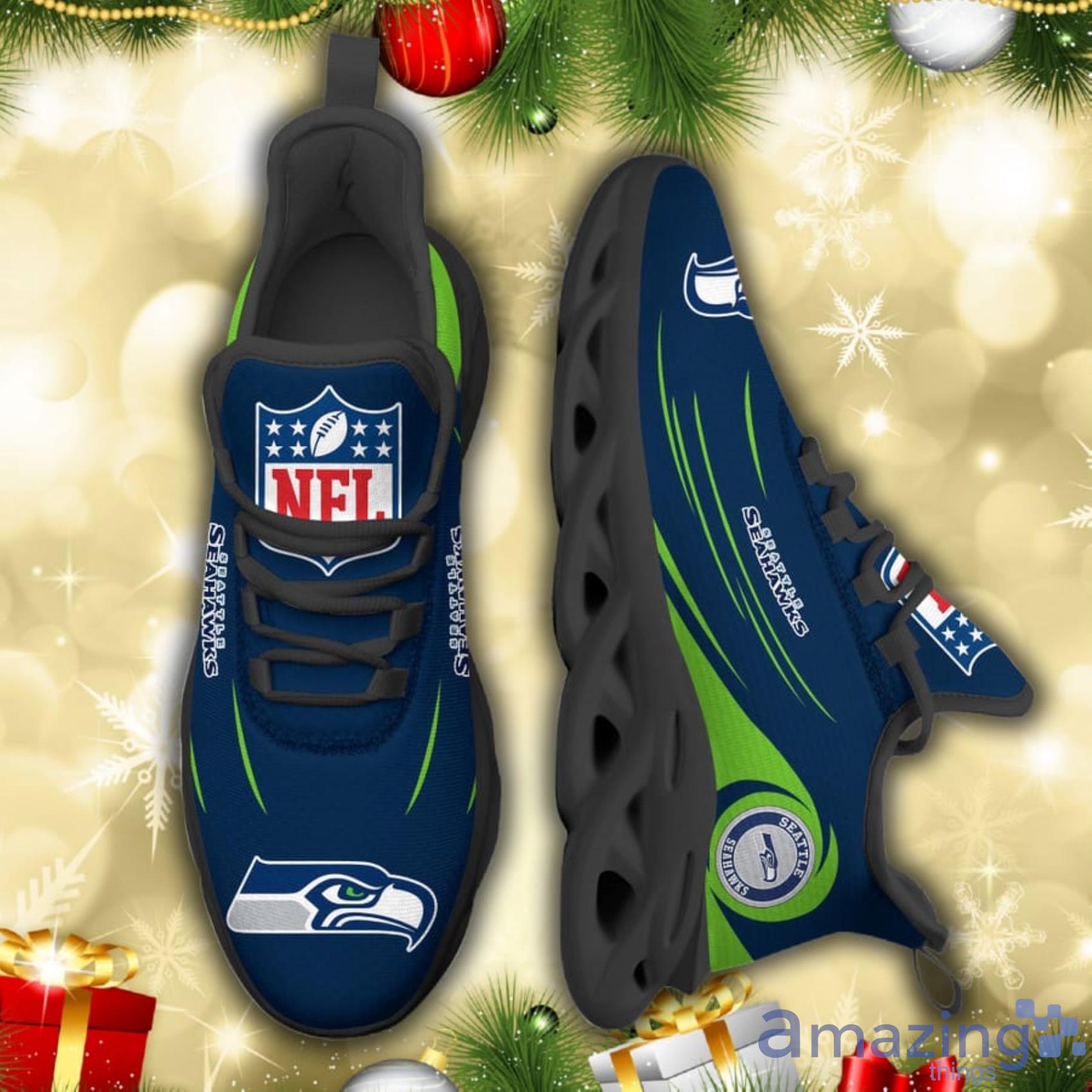 NFL Max Soul Shoes Seattle Seahawks Men And Women For Fans - Freedomdesign