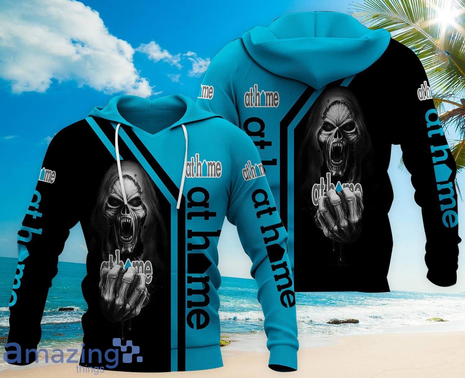 Skull At Home Skull All Over Printed 3D Hoodie Zip Hoodie Product Photo 1