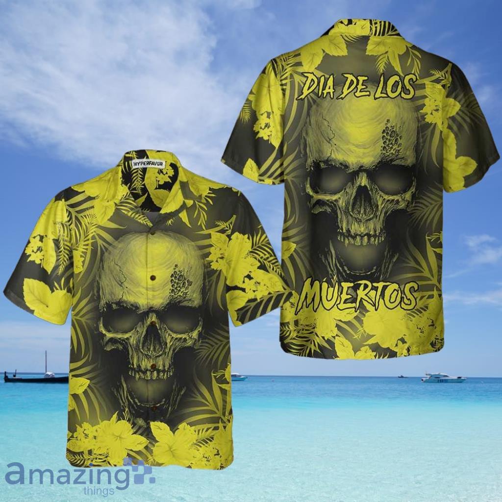 Skull Floral Pattern Dia De Los Muertos Hawaiian Shirt, Mexican Day Shirt, Best Day Of The Dead Gift - Skull Floral Pattern Dia De Los Muertos Hawaiian Shirt, Mexican Day Shirt, Best Day Of The Dead Gift