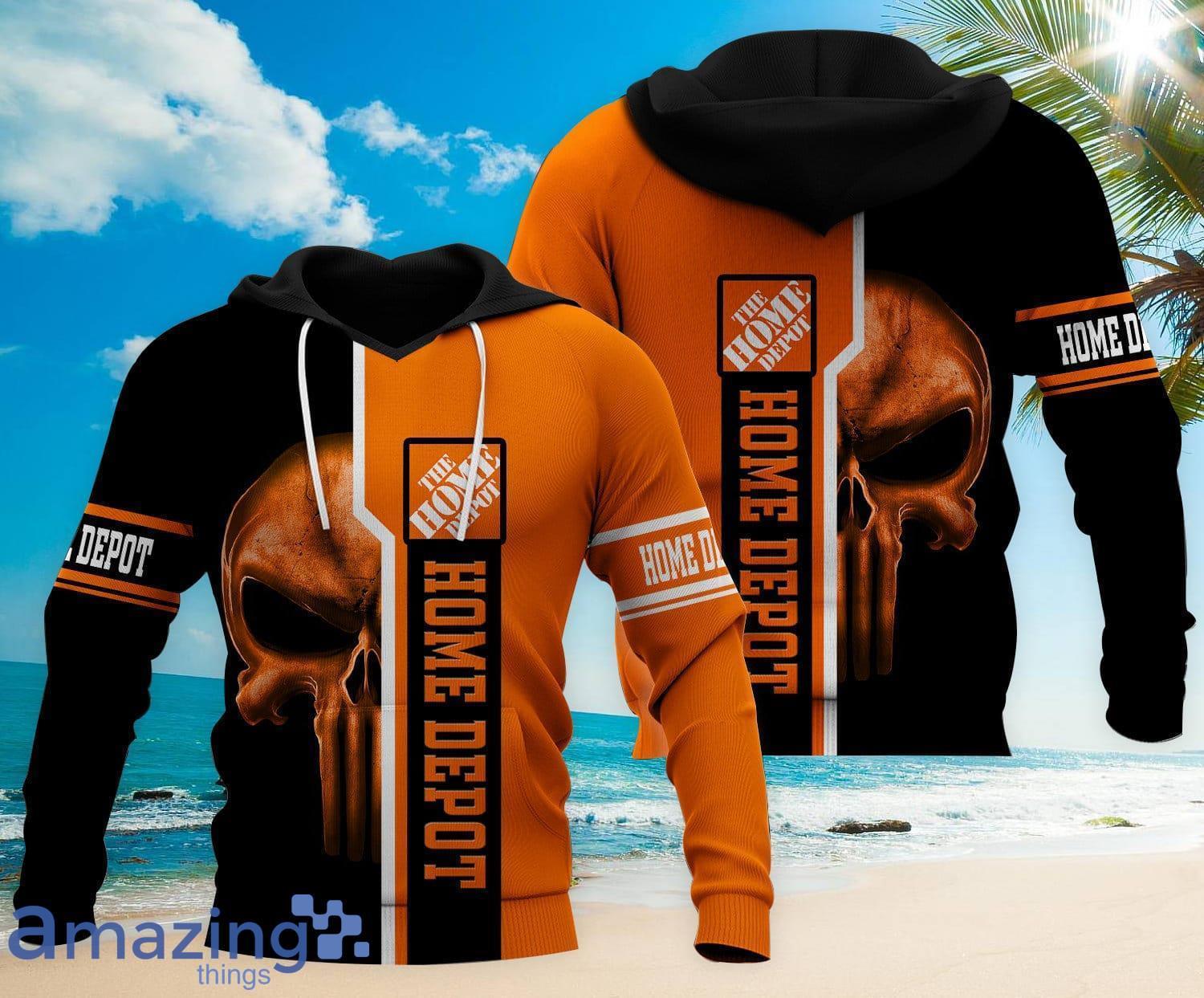 Skull Halloween Gift Home Depot All Over Printed 3D Hoodie Zip Hoodie Product Photo 1