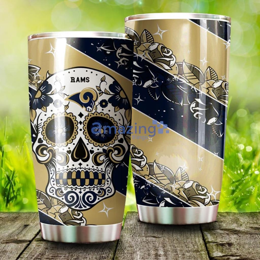 Skull Los Angeles Rams NFL Tumbler For Fans - Skull Los Angeles Rams NFL Tumbler For Fans