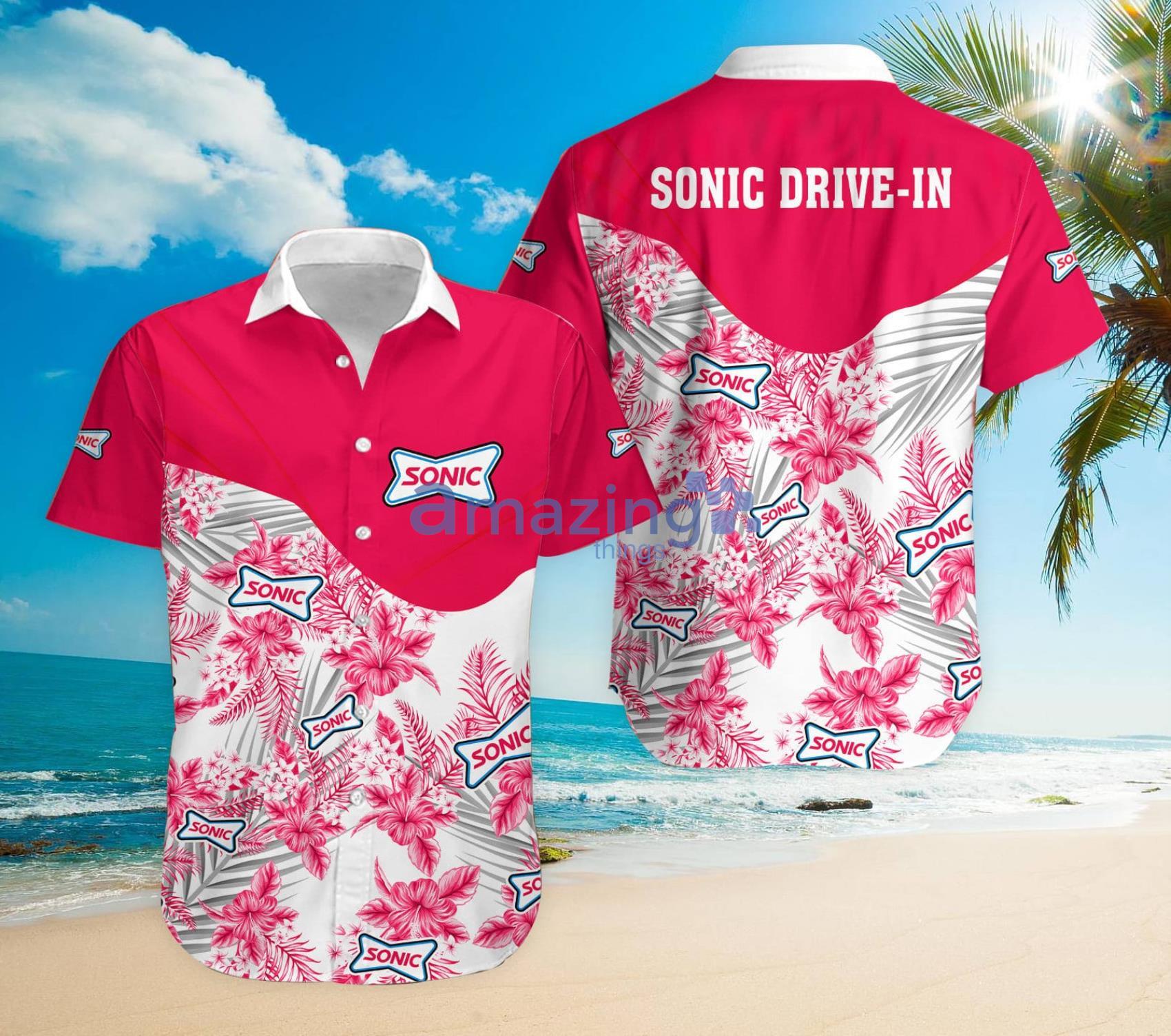 Sonic Drive-In Flower Print Summer Gift Hawaiian Shirt Product Photo 1