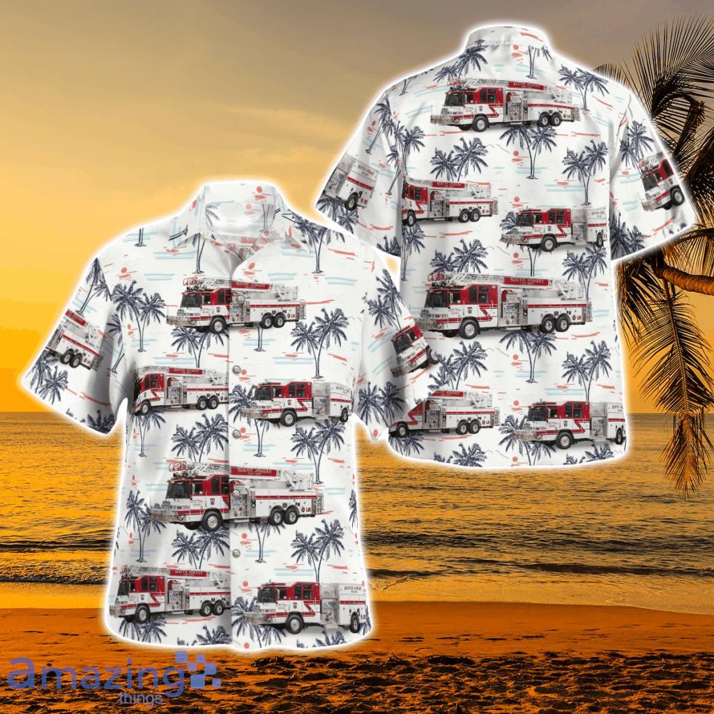South Jordan City Fire Department Hawaiian Shirt - South Jordan City Fire Department Hawaiian Shirt