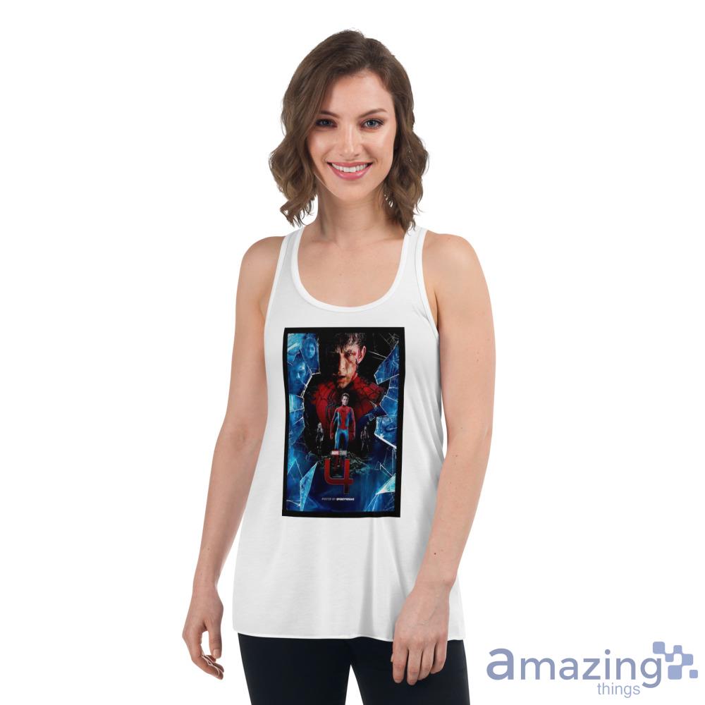 Spider Man 4 Poster 2023 T Shirt For Men And Women image Spider Man 4 Poster 2023 T Shirt For Men And Women - Womens Flowy Racerback Tank