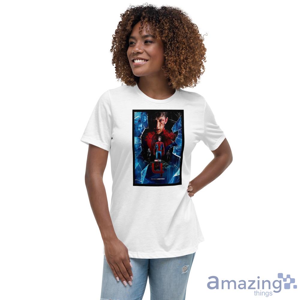 Spider Man 4 Poster 2023 T Shirt For Men And Women image Spider Man 4 Poster 2023 T Shirt For Men And Women - Womens Relaxed Short Sleeve Jersey Tee