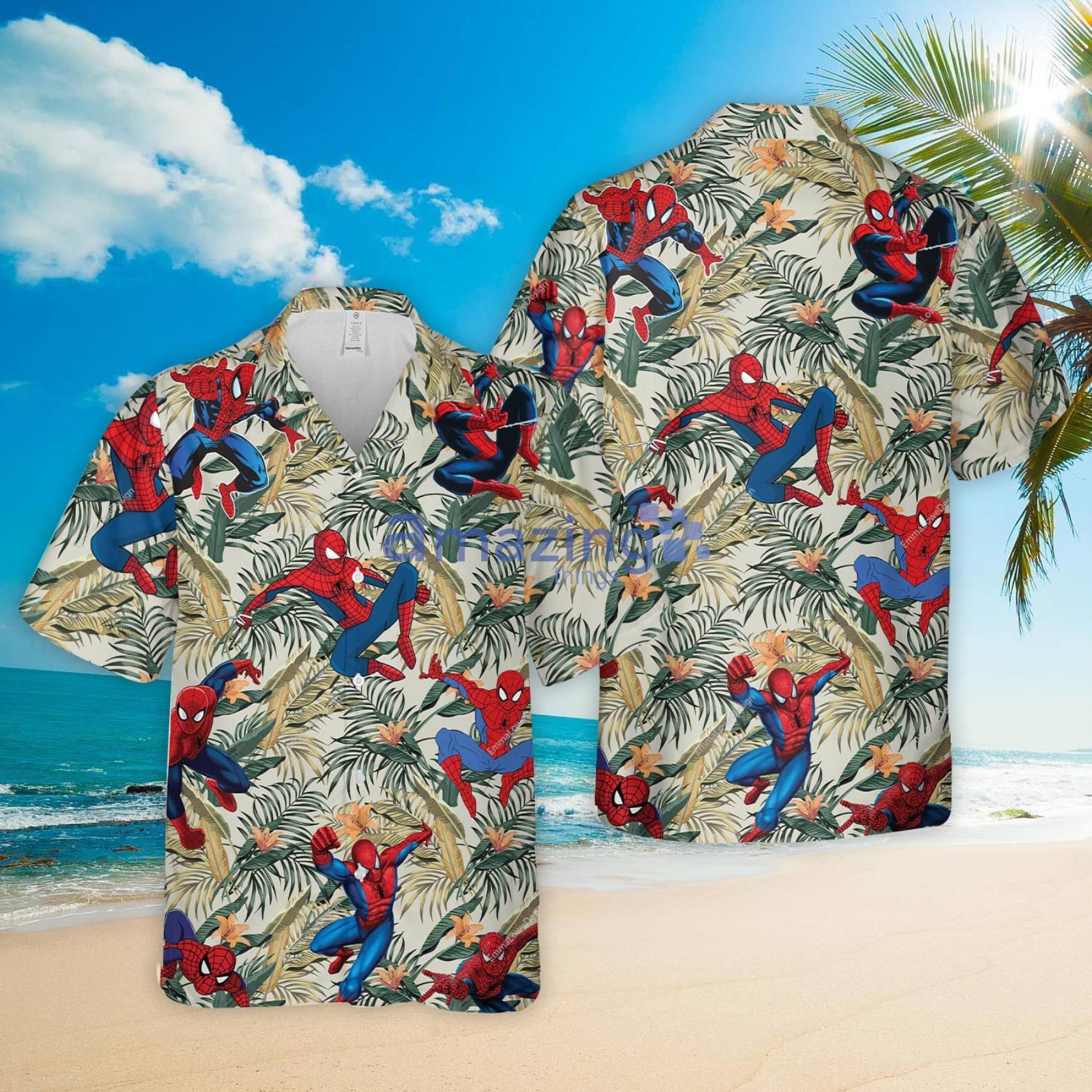 Spiderman Summer Gift For Men And Women Hawaiian Shirt Men Superhero Short Sleeve Hawaiian Aloha Shirt Product Photo 1