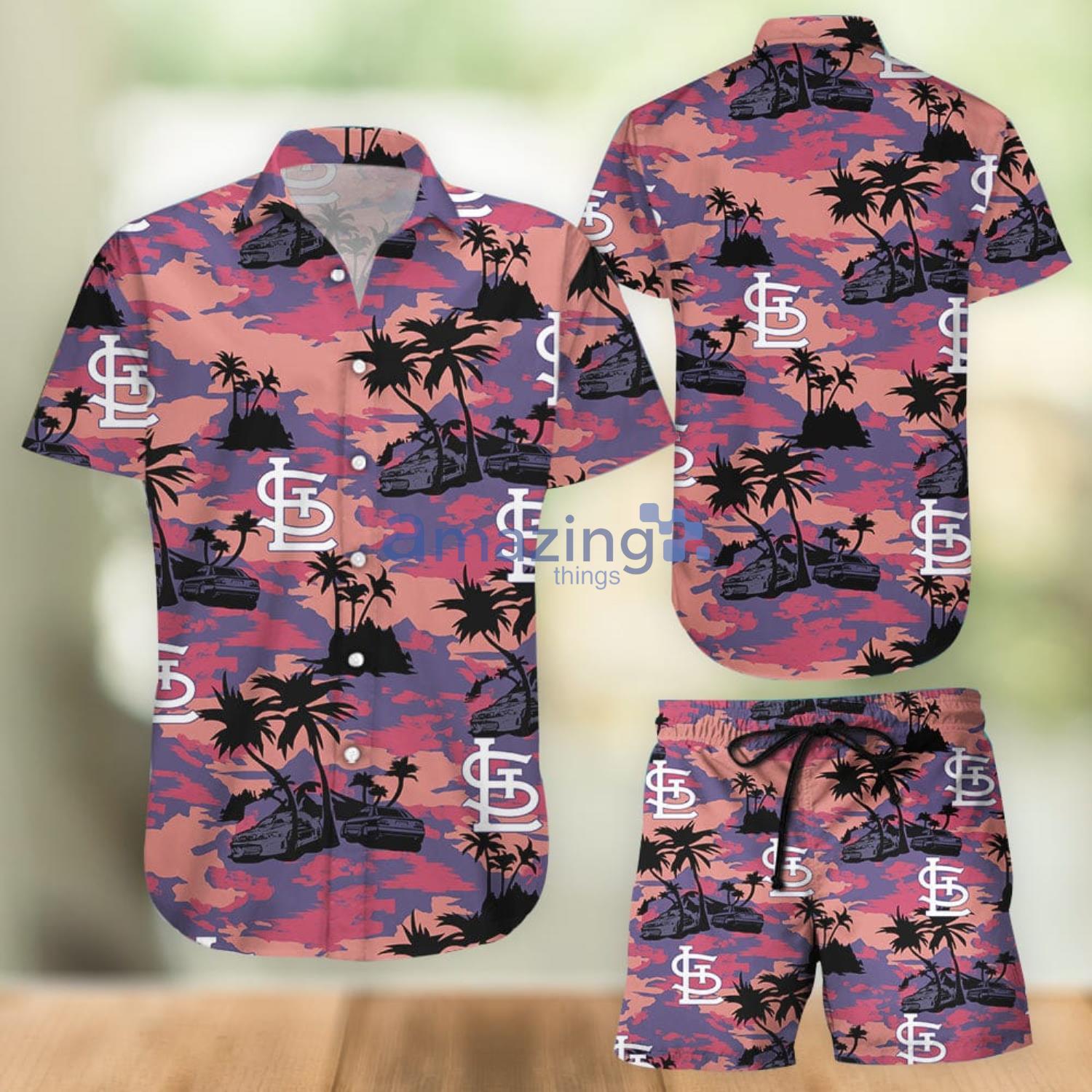 St Louis Cardinals Scenic Hawaiian Shirt And Shorts For Men Women