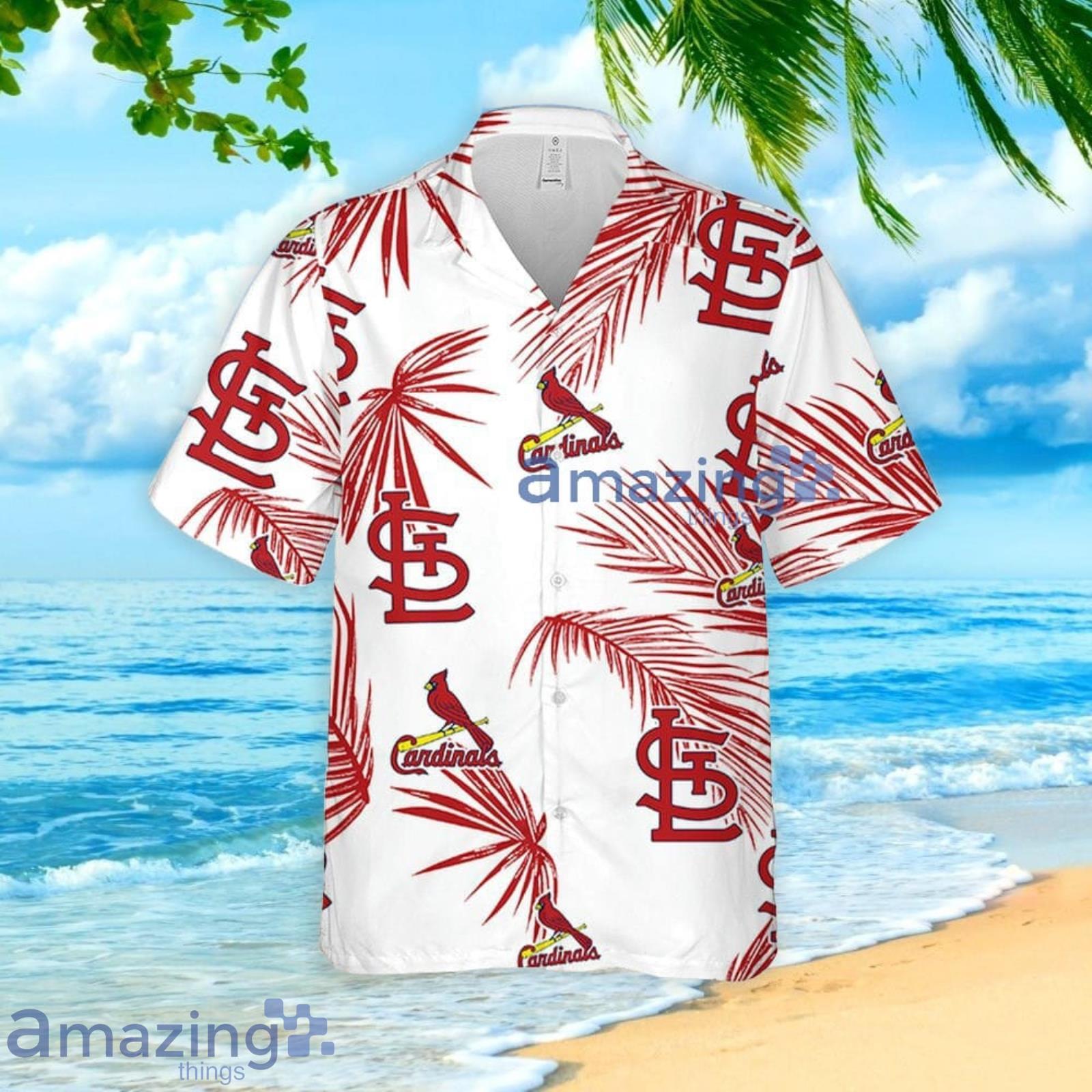 St Louis Cardinals Hawaiian Shirt Palm Leaves St Louis Cardinals Gift -  Personalized Gifts: Family, Sports, Occasions, Trending