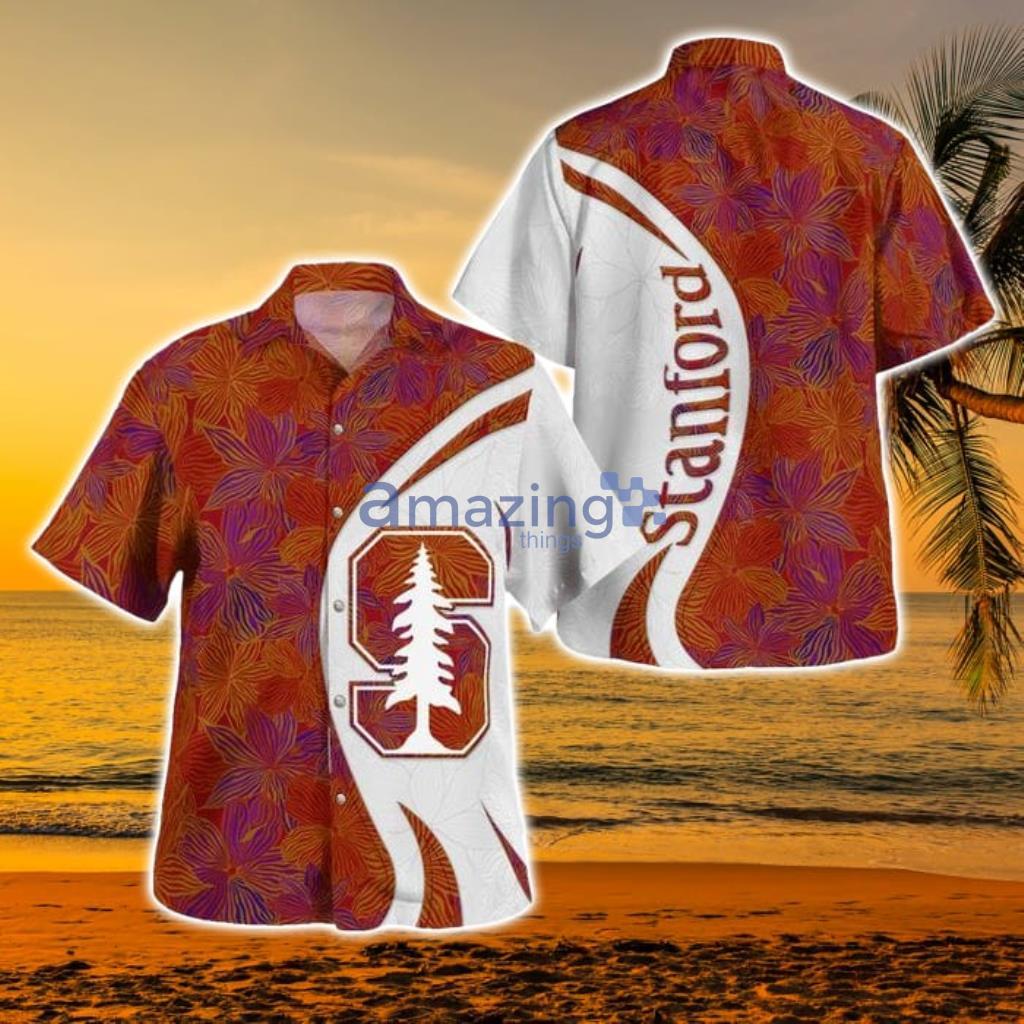 Stanford Cardinal Football Floral I Tropical Hawaiian Shirt - Stanford Cardinal Football Floral I Tropical Hawaiian Shirt