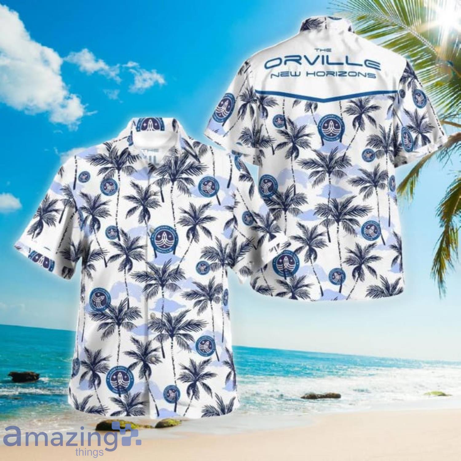 Star Trek The Orville Coconut Tree Aloha Summer Gift Hawaiian Shirt Product Photo 1