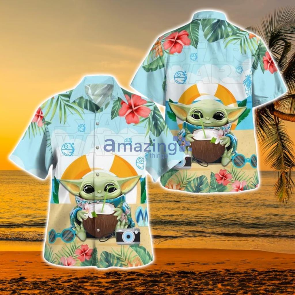 Star Wars Baby Yoda Tropical Hawaiian Shirt - Star Wars Baby Yoda Tropical Hawaiian Shirt Star Wars Baby Yoda Tropical Hawaiian Shirt - Star Wars Baby Yoda Tropical Hawaiian Shirt