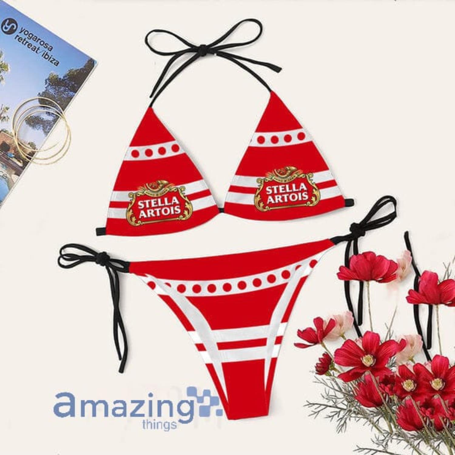Stella Artois Triangle String Bikini Swimsuit Summer Gift Product Photo 1 Stella Artois Triangle String Bikini Swimsuit Summer Gift Product Photo 1
