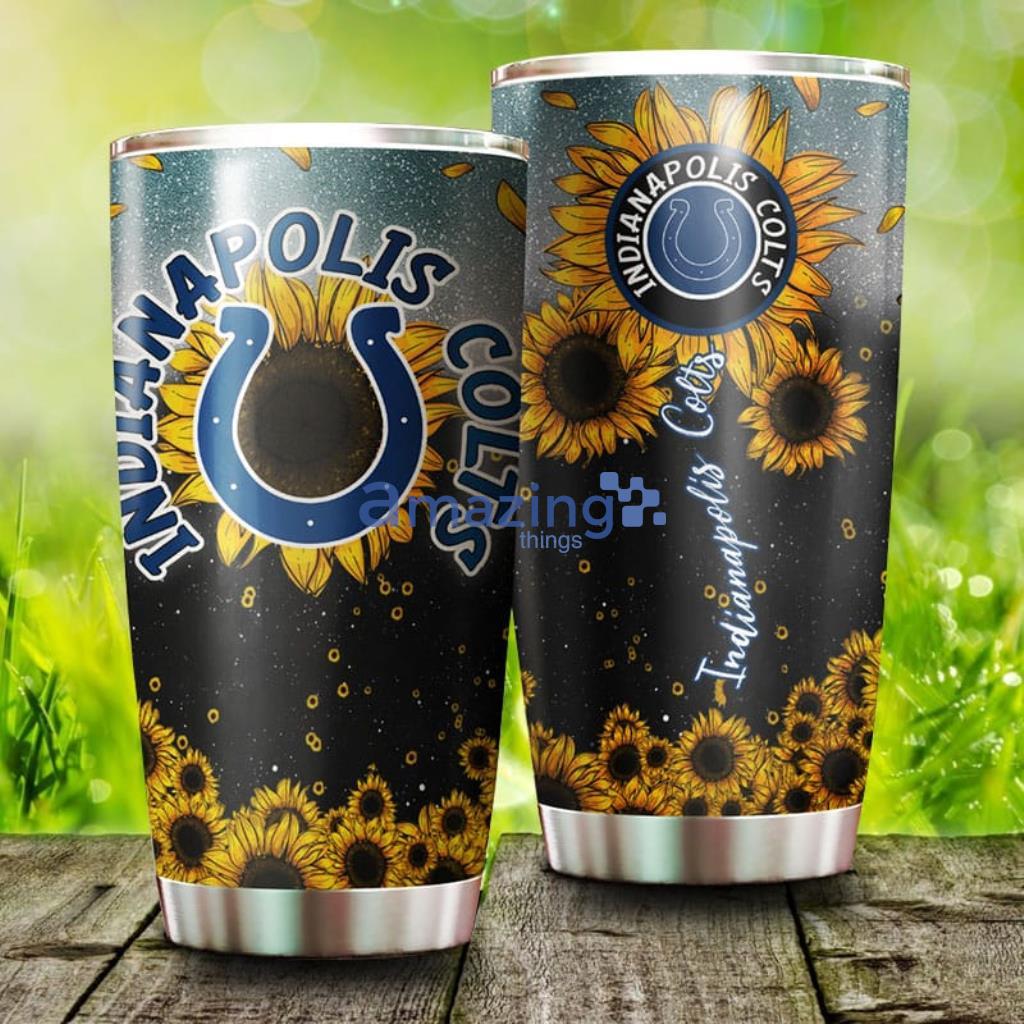 Sunflower Indianapolis Colts NFL Tumbler For Fans