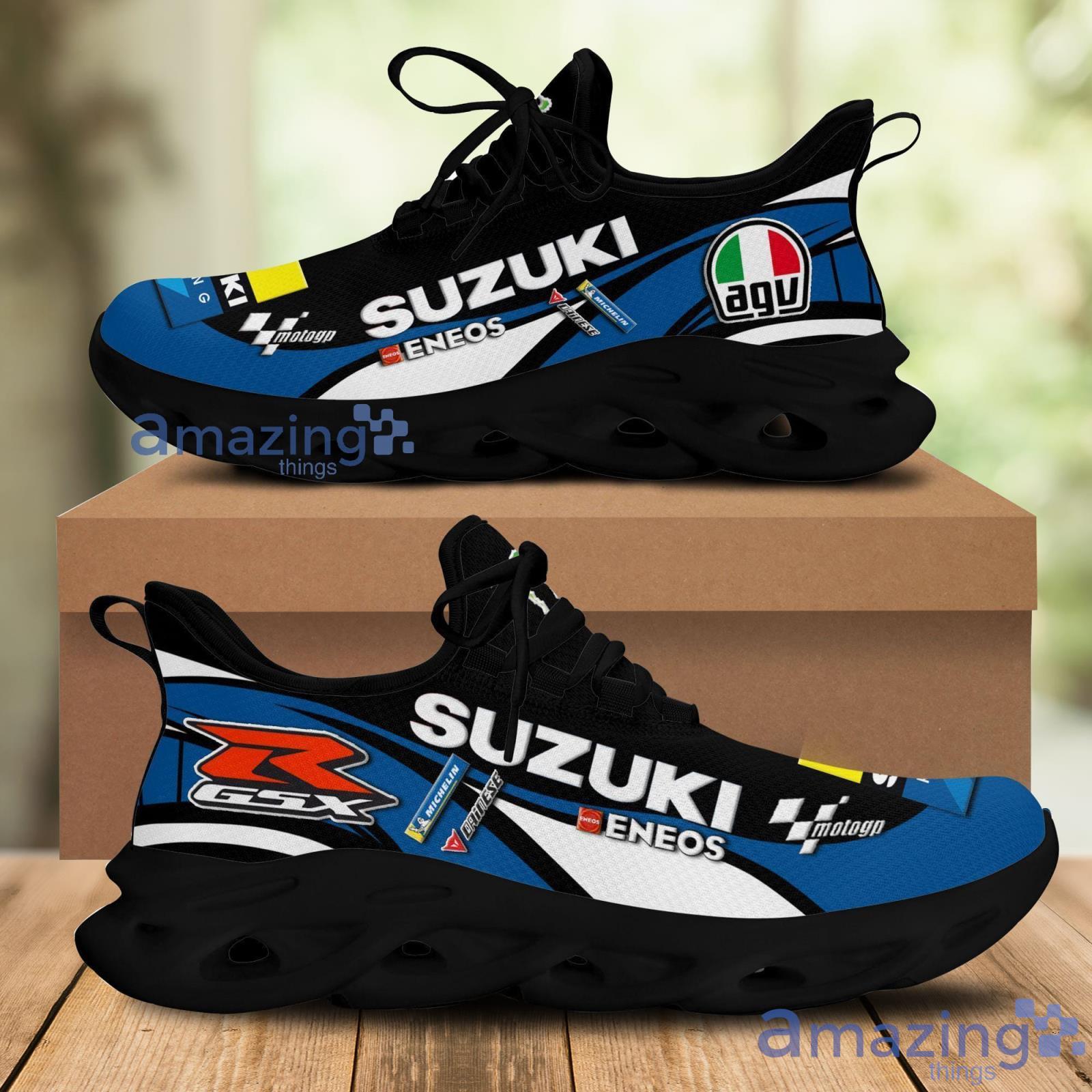 Suzuki Racing Special Blue Chunky Running Sneakers Max Soul Shoes Sport Gift For Men And Women Product Photo 1