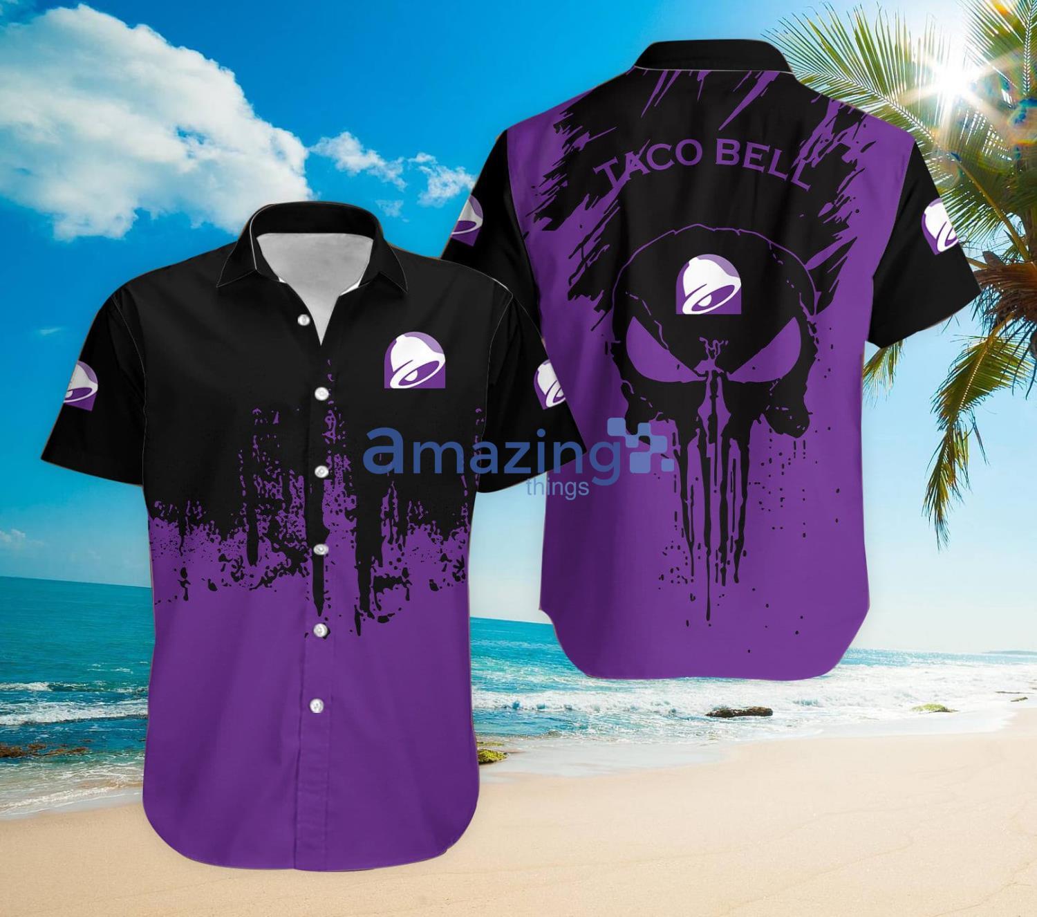 Taco Bell All Over Printed Hawaiian Shirt Product Photo 1