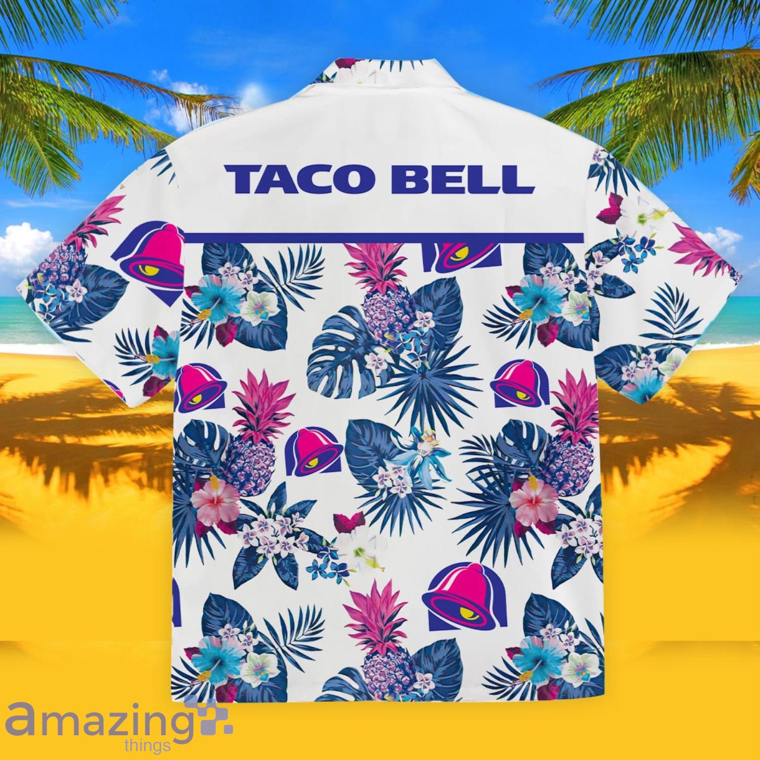 Taco Bell Pink Yeallow Hawaiian Shirt