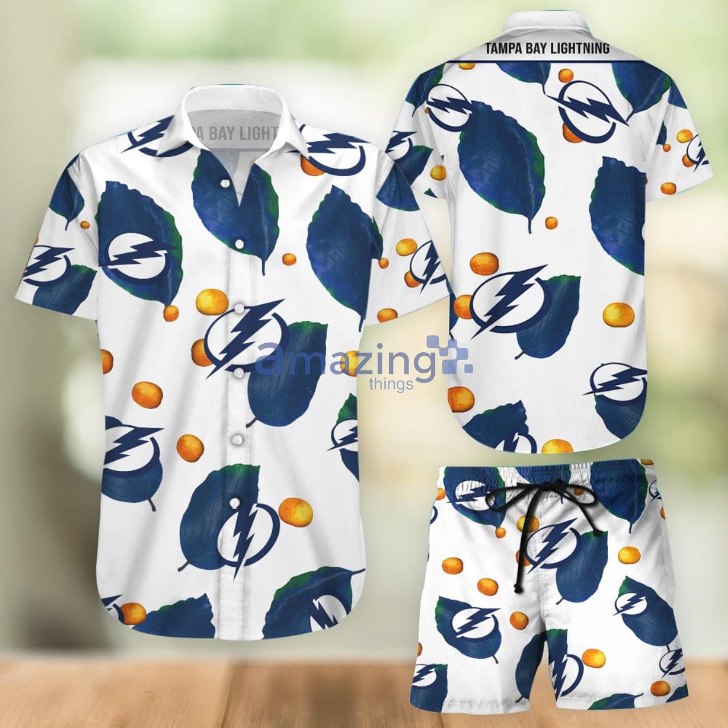 Tampa Bay Lightning  Aloha Combo Hawaiian Shirt And Shorts Gift For Summer Vacation Product Photo 1