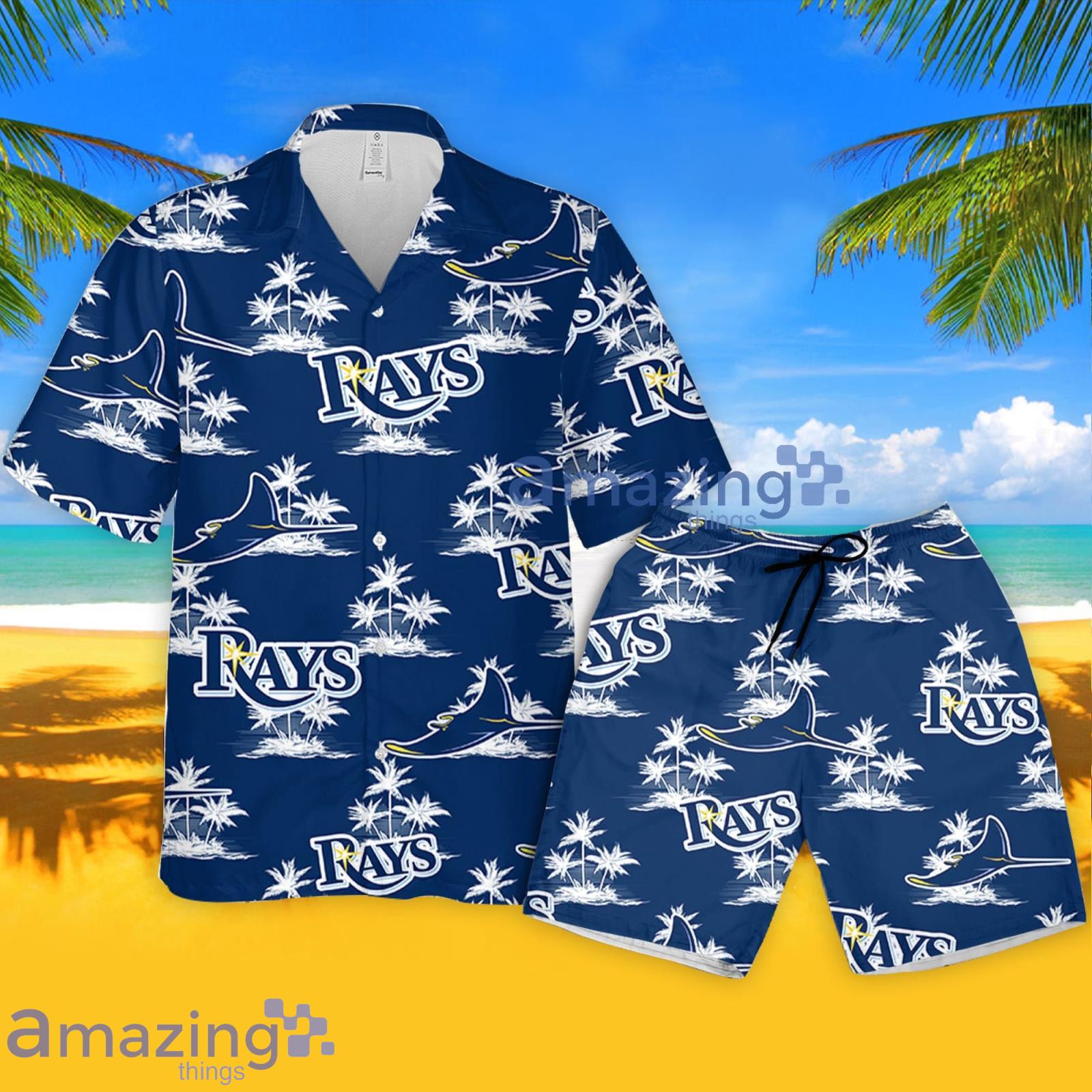 Tampa Bay Rays Hawaiian Shirt Coconut Island Pattern, Vacation