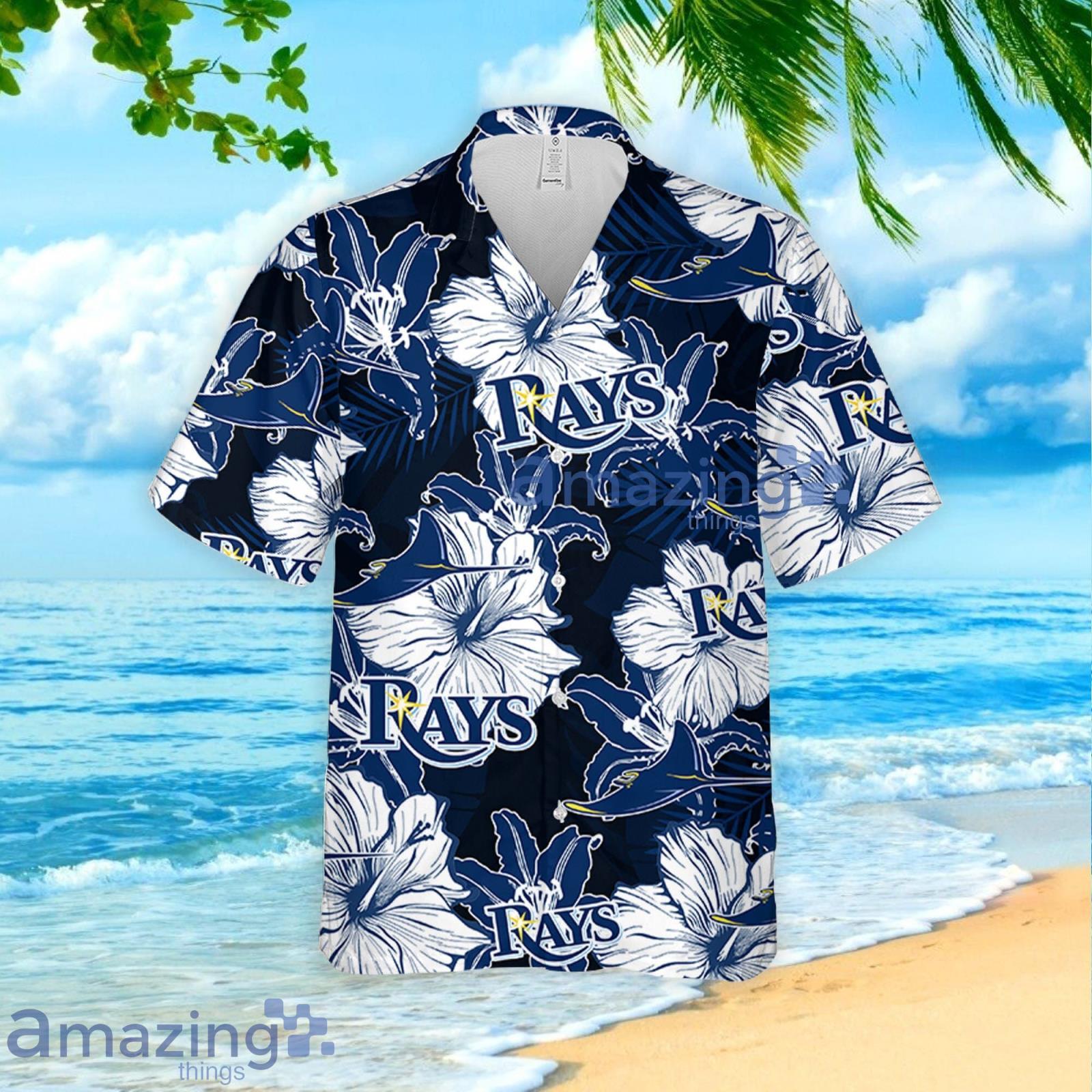 Tampa Bay Rays Hawaiian Shirt 3D Floral Pattern, Summer Gift For