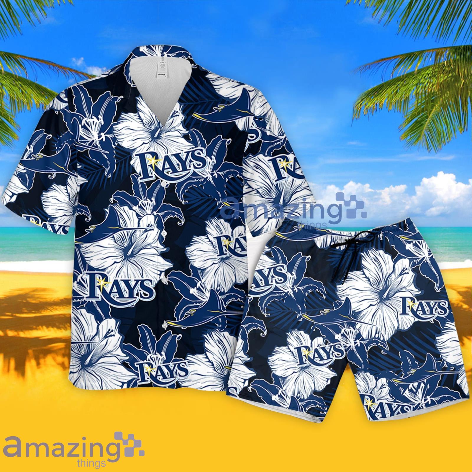 Tampa Bay Rays Hawaiian Shirt 3D Floral Pattern, Summer Gift For