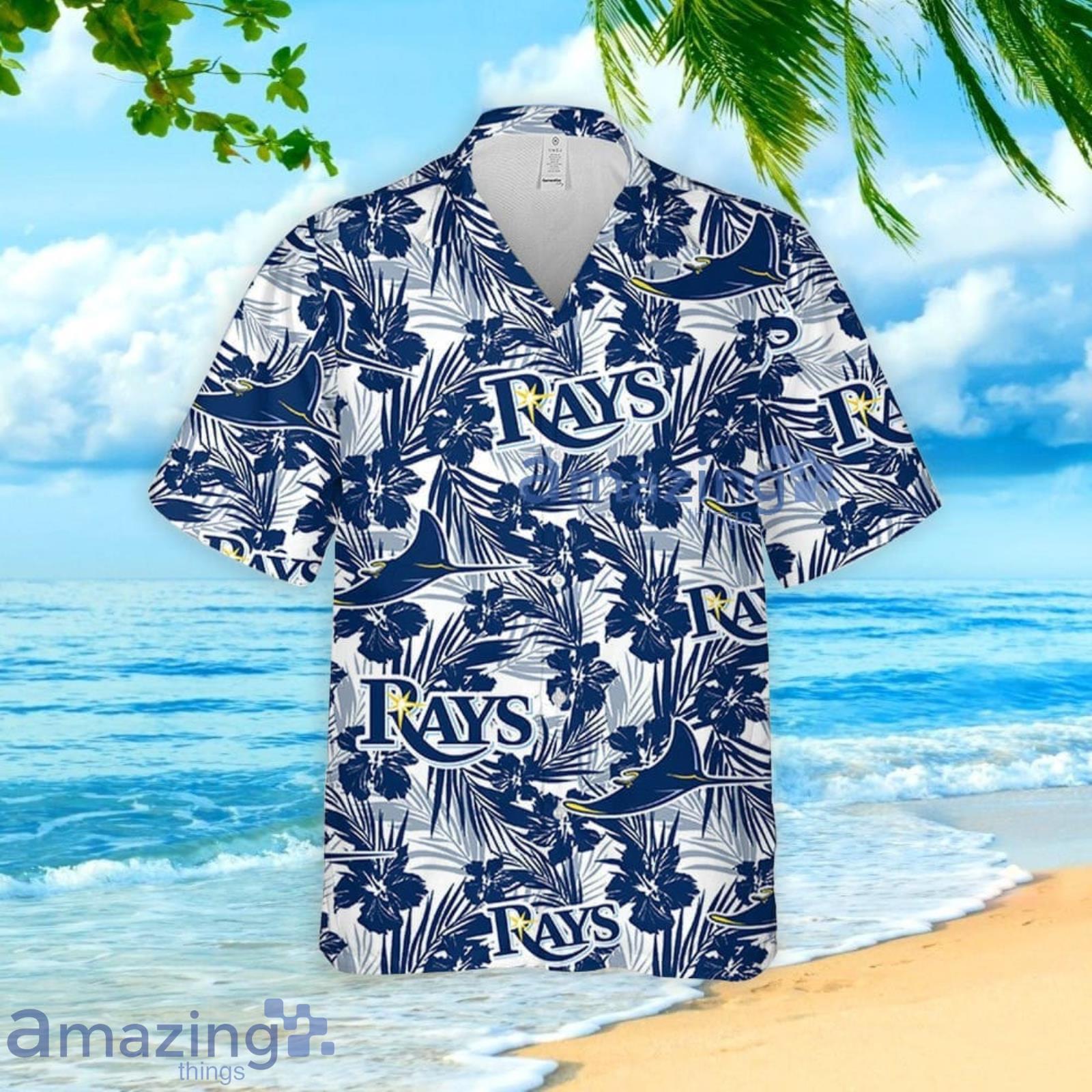 Tampa Bay Rays Hawaiian Shirt 3D Floral Pattern, Summer Gift For