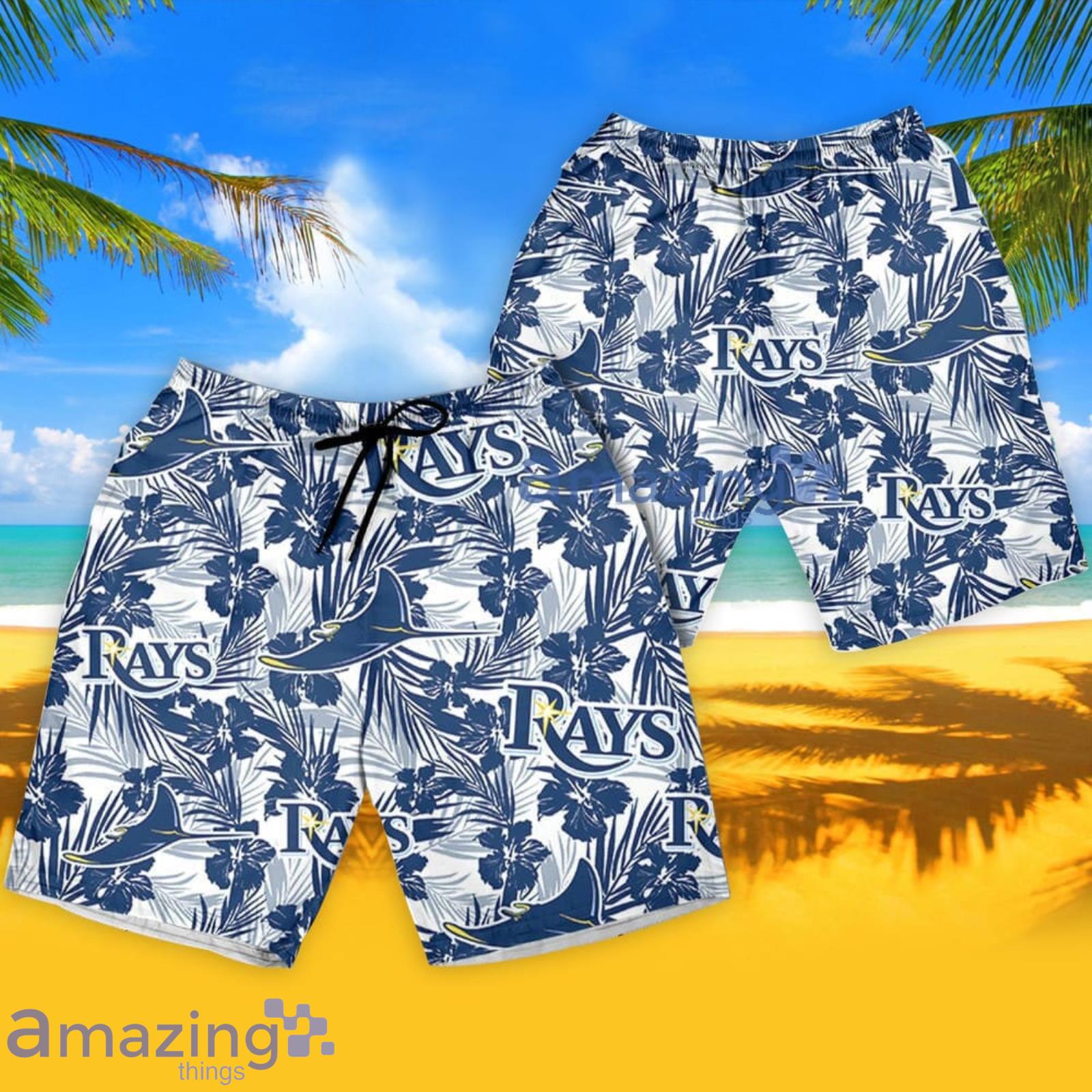 Tampa Bay Rays Tropical Pattern For Fans Hawaiian Shirt and Short