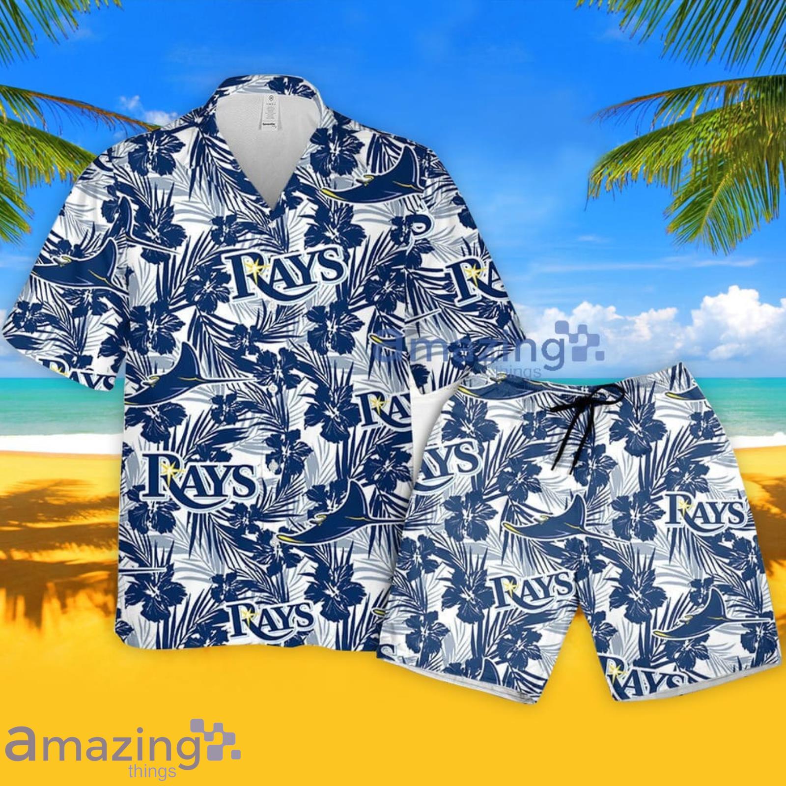 Tampa Bay Rays Tropical Pattern For Fans Hawaiian Shirt and Short