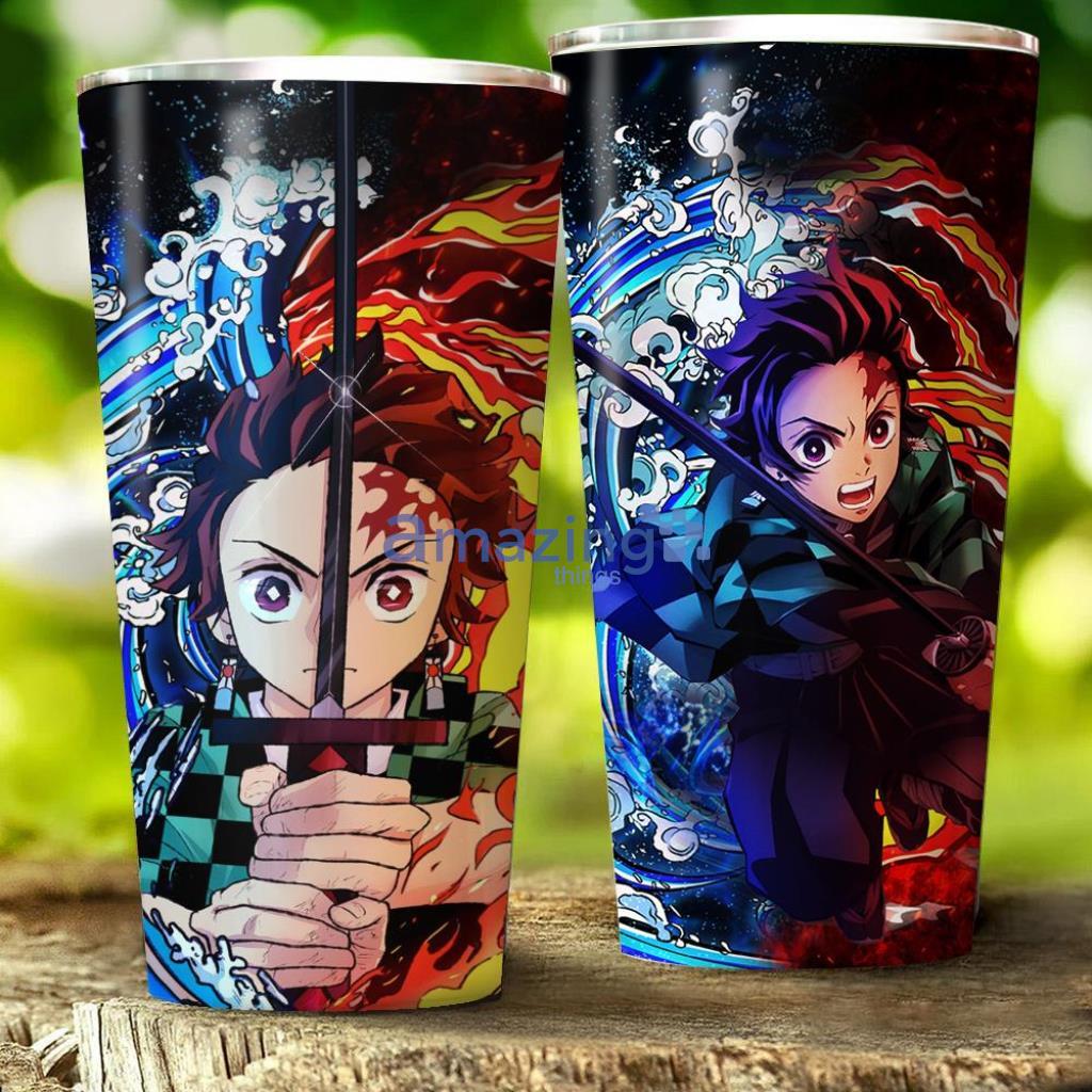 Tanjiro Sun And Water Breathing Techniques Demon Slayer Tumbler - Tanjiro Sun And Water Breathing Techniques Demon Slayer Tumbler