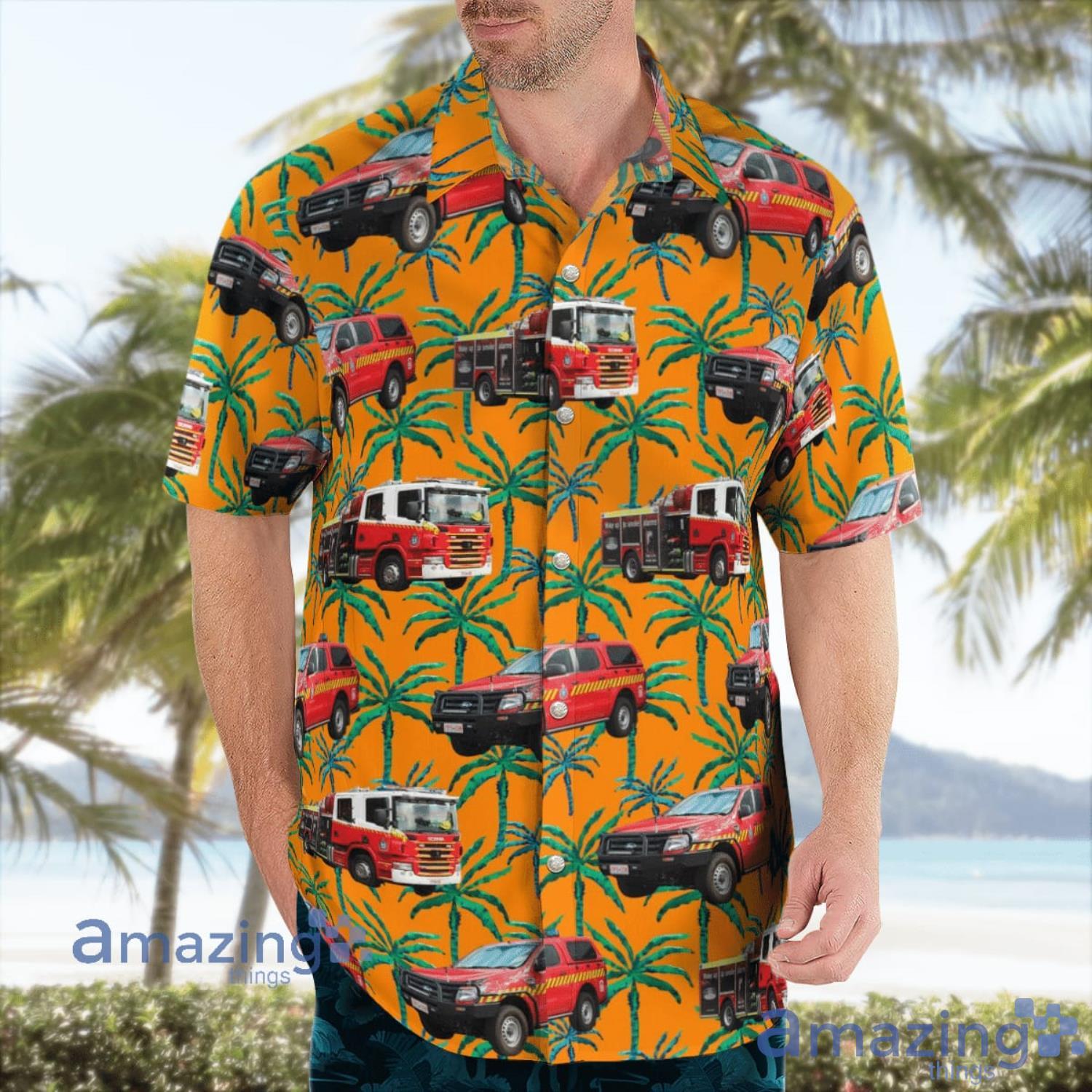 Tasmania Fire Service Aloha Short Sleeve Hawaiian Shirt Summer Gift image Tasmania Fire Service Aloha Short Sleeve Hawaiian Shirt Summer Gift Product Photo 3