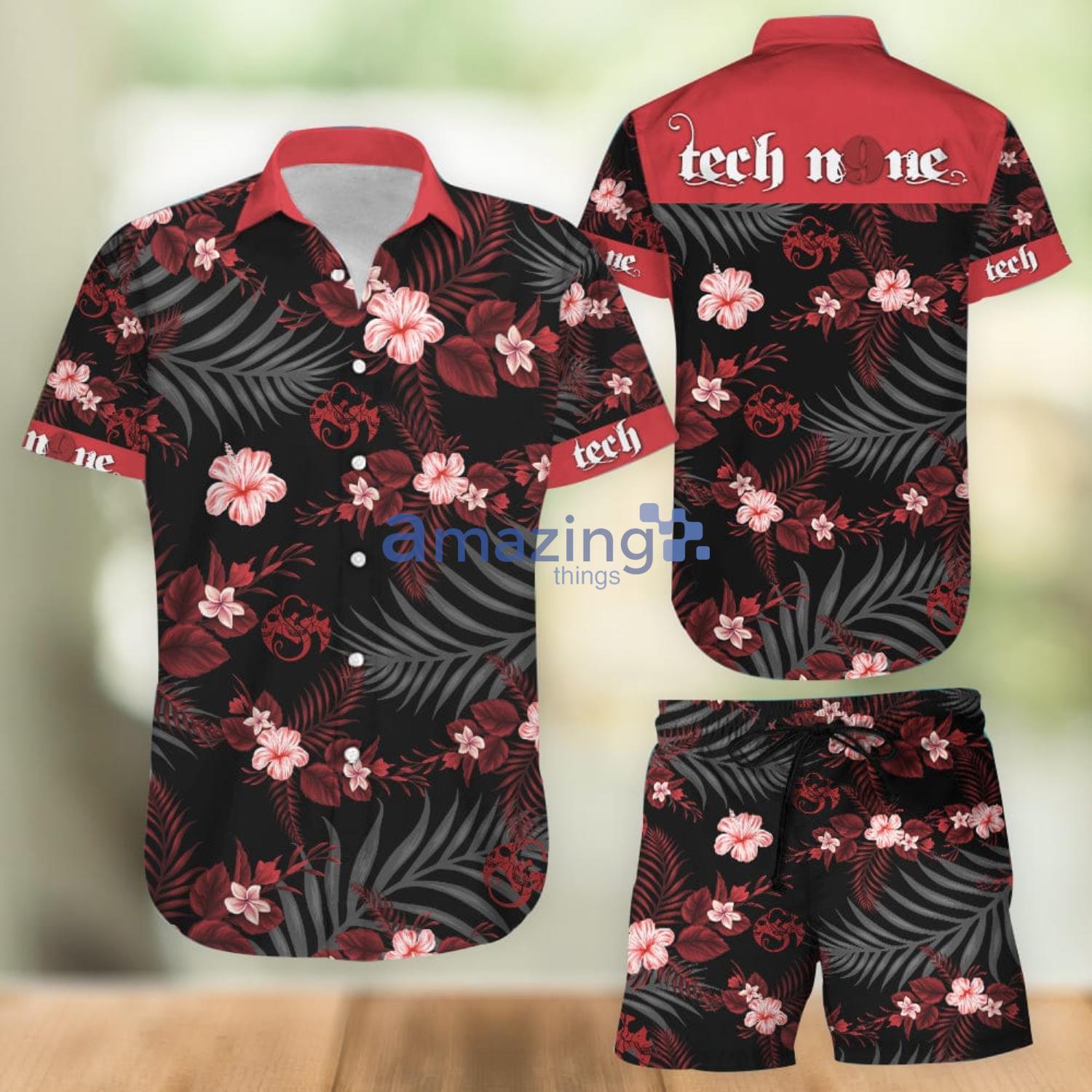 Tech N9Ne Aloha Combo Hawaiian Shirt And Shorts Gift For Summer Vacation Product Photo 1