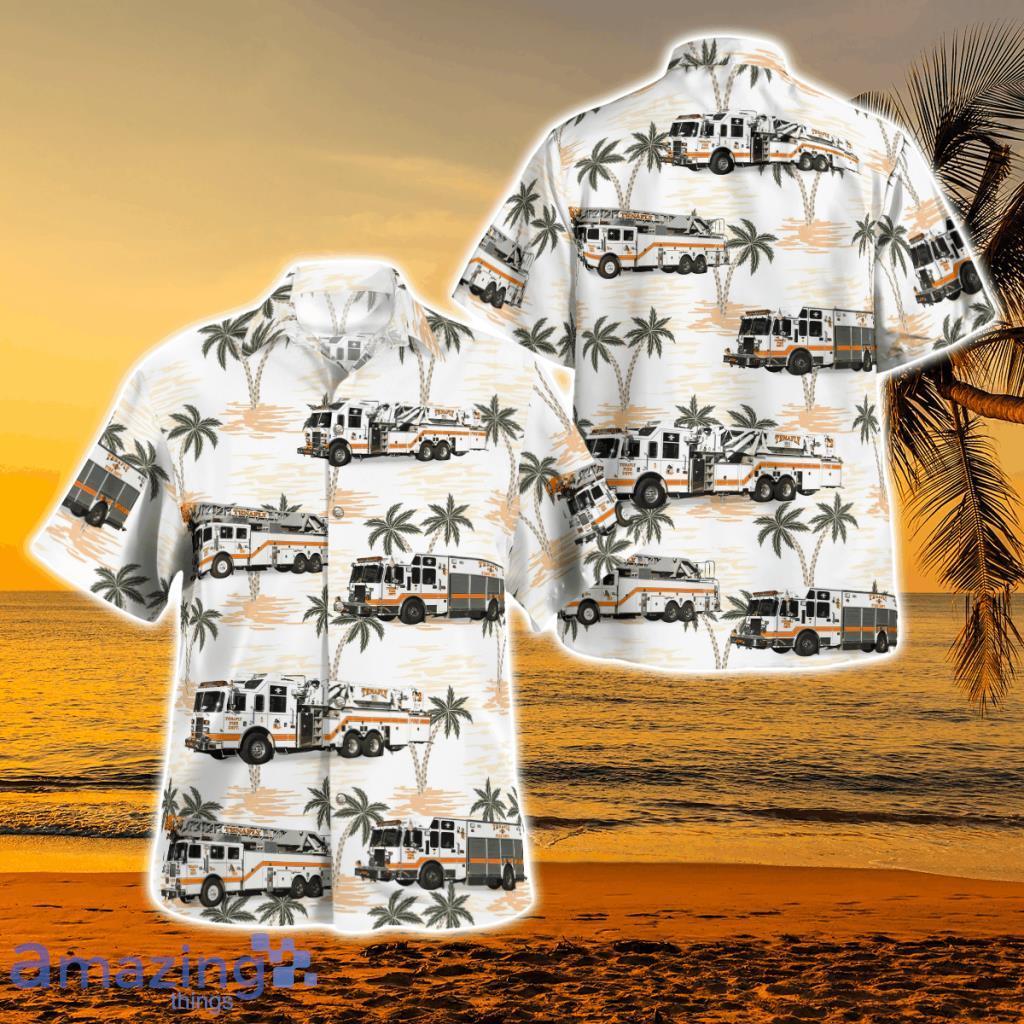 Tenafly Fire Department, New Jersey Hawaiian Shirt - Tenafly Fire Department, New Jersey Hawaiian Shirt